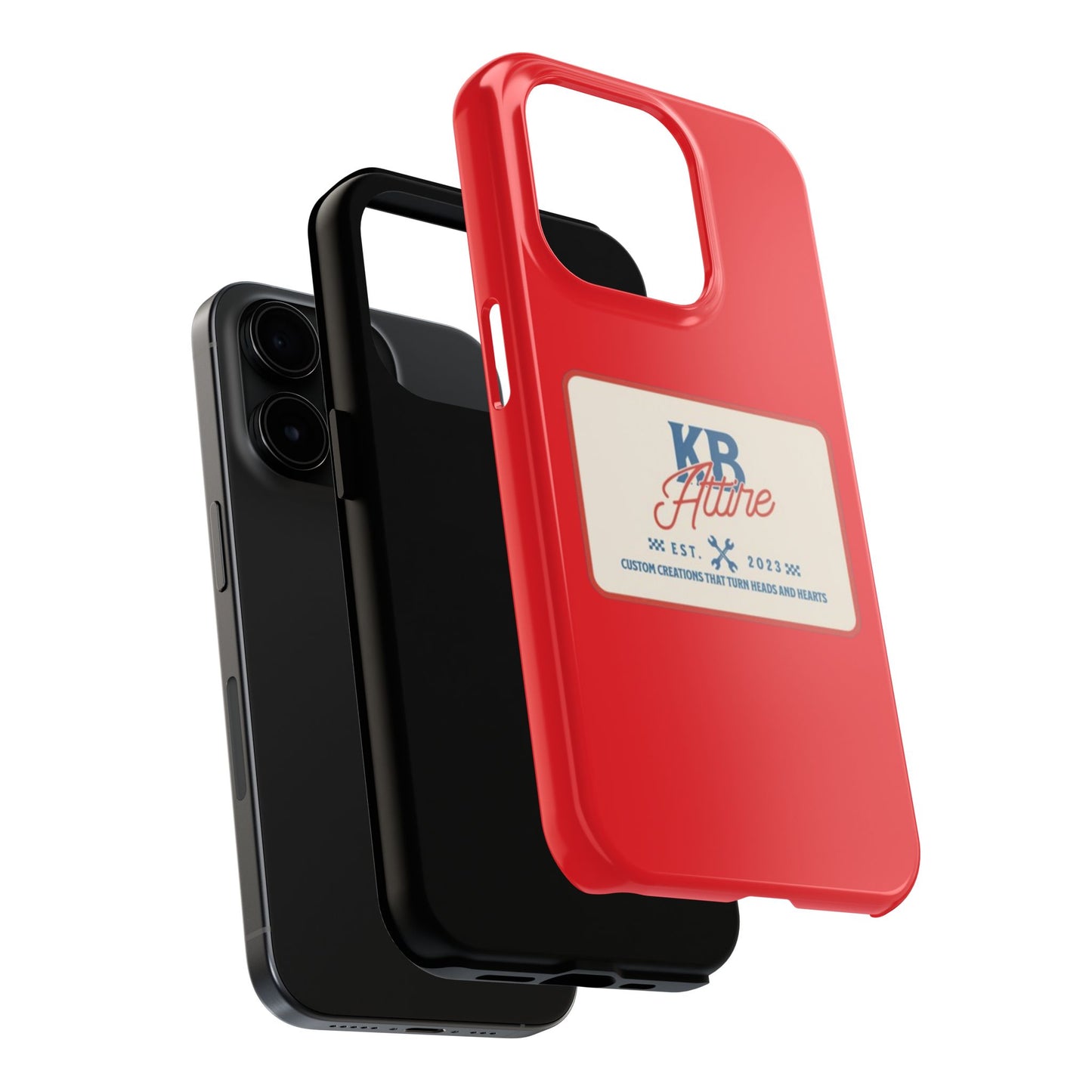 KB Attire 'The Patch' Phone Case (Red)
