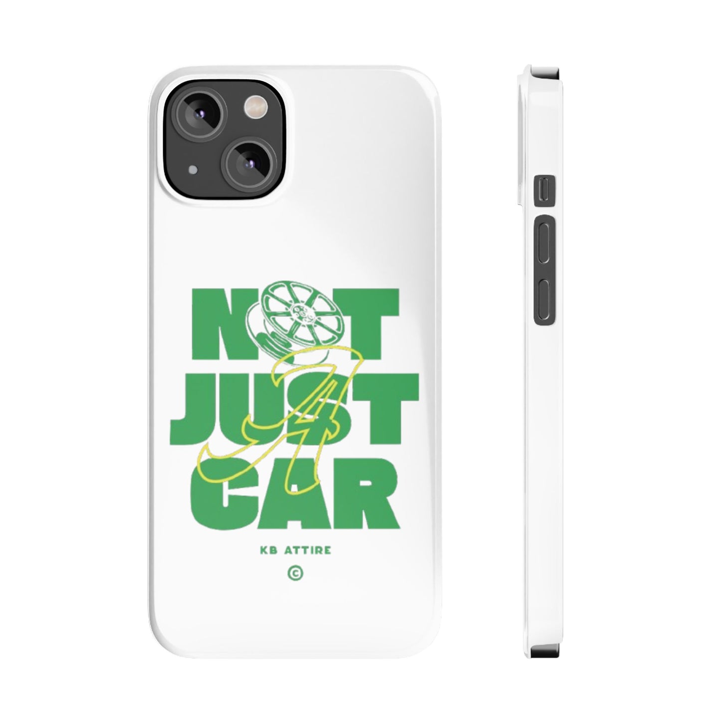 Not Just A Car Slim IPhone Cases (White)