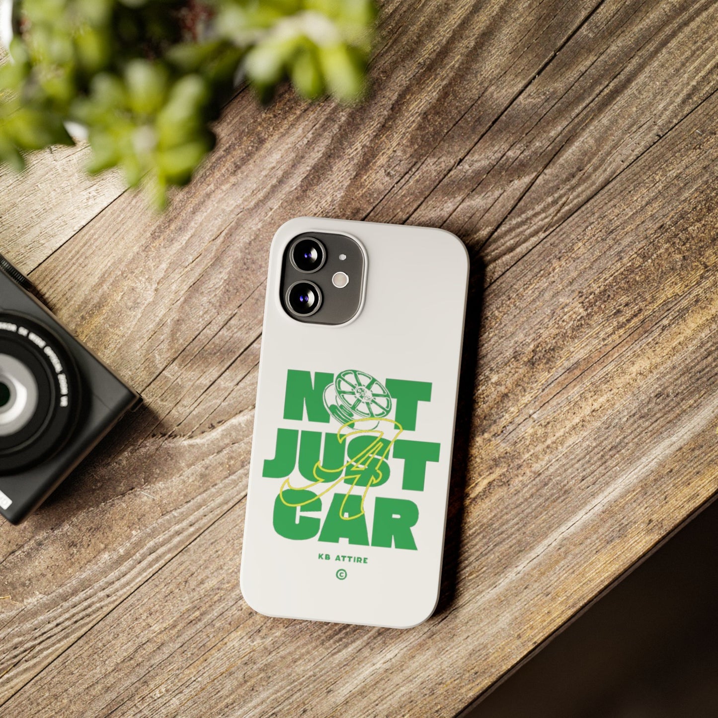 Not Just A Car Slim IPhone Cases (White)