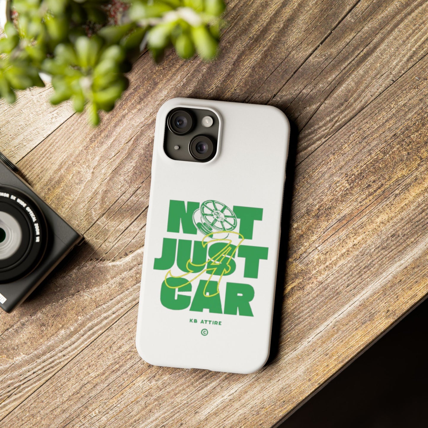 Not Just A Car Slim IPhone Cases (White)