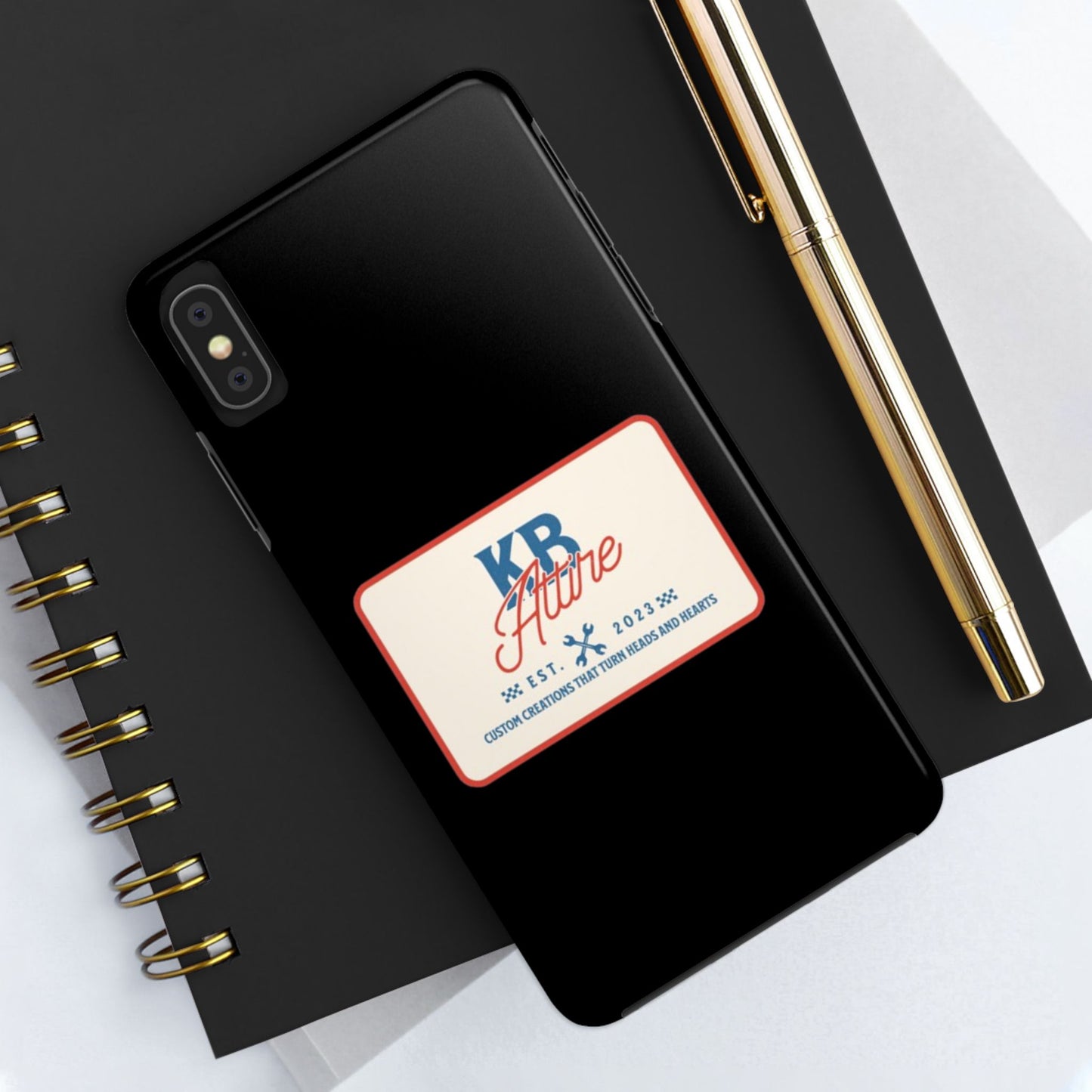 KB Attire 'The Patch' Phone Case (Black)