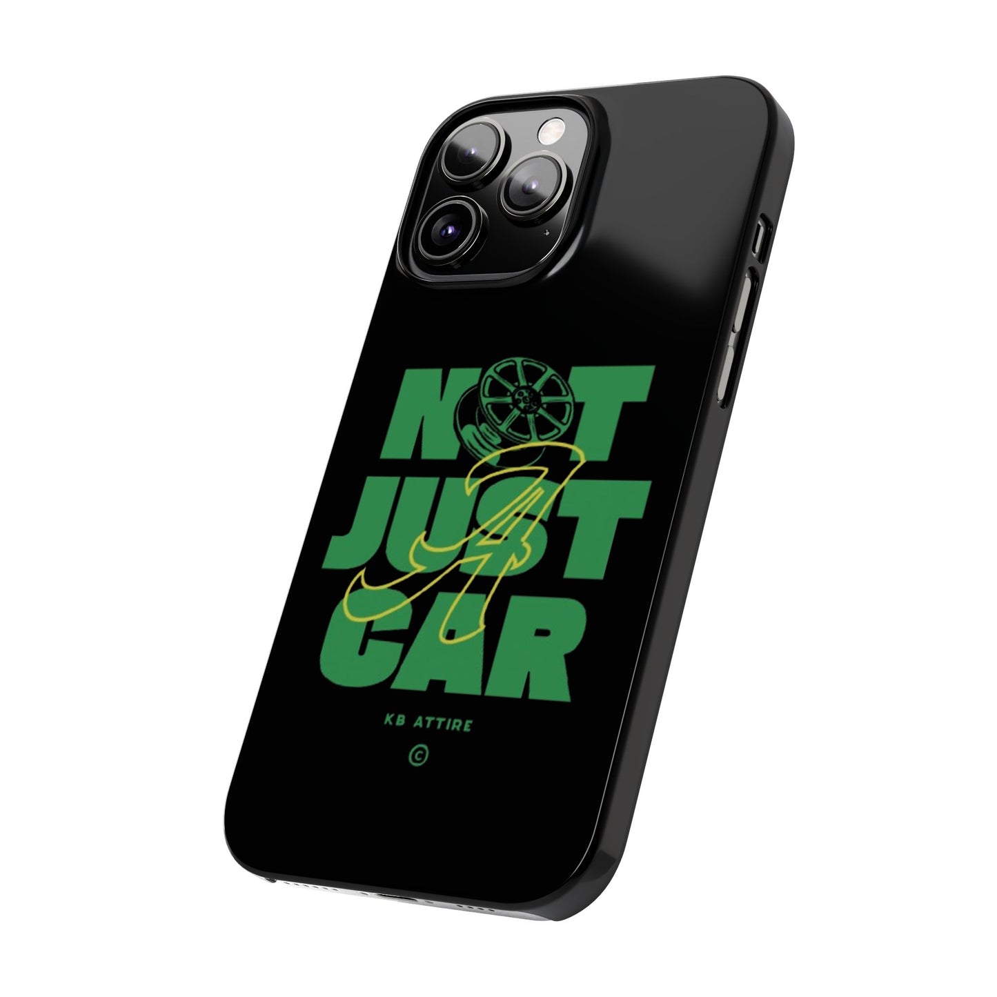 Not Just A Car Slim IPhone Cases (Black)