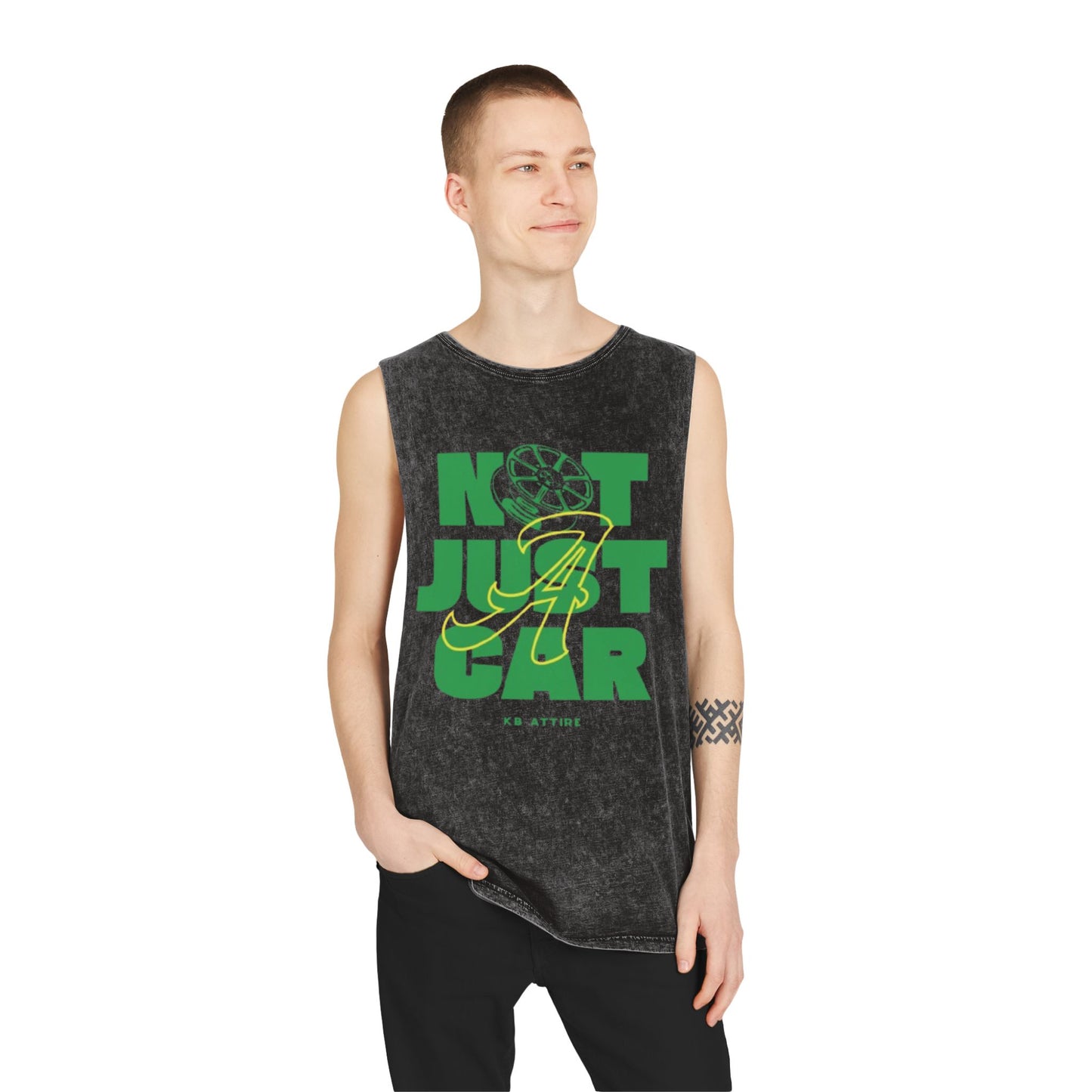 Unisex Stonewash 'Not Just A Car' Tank Top