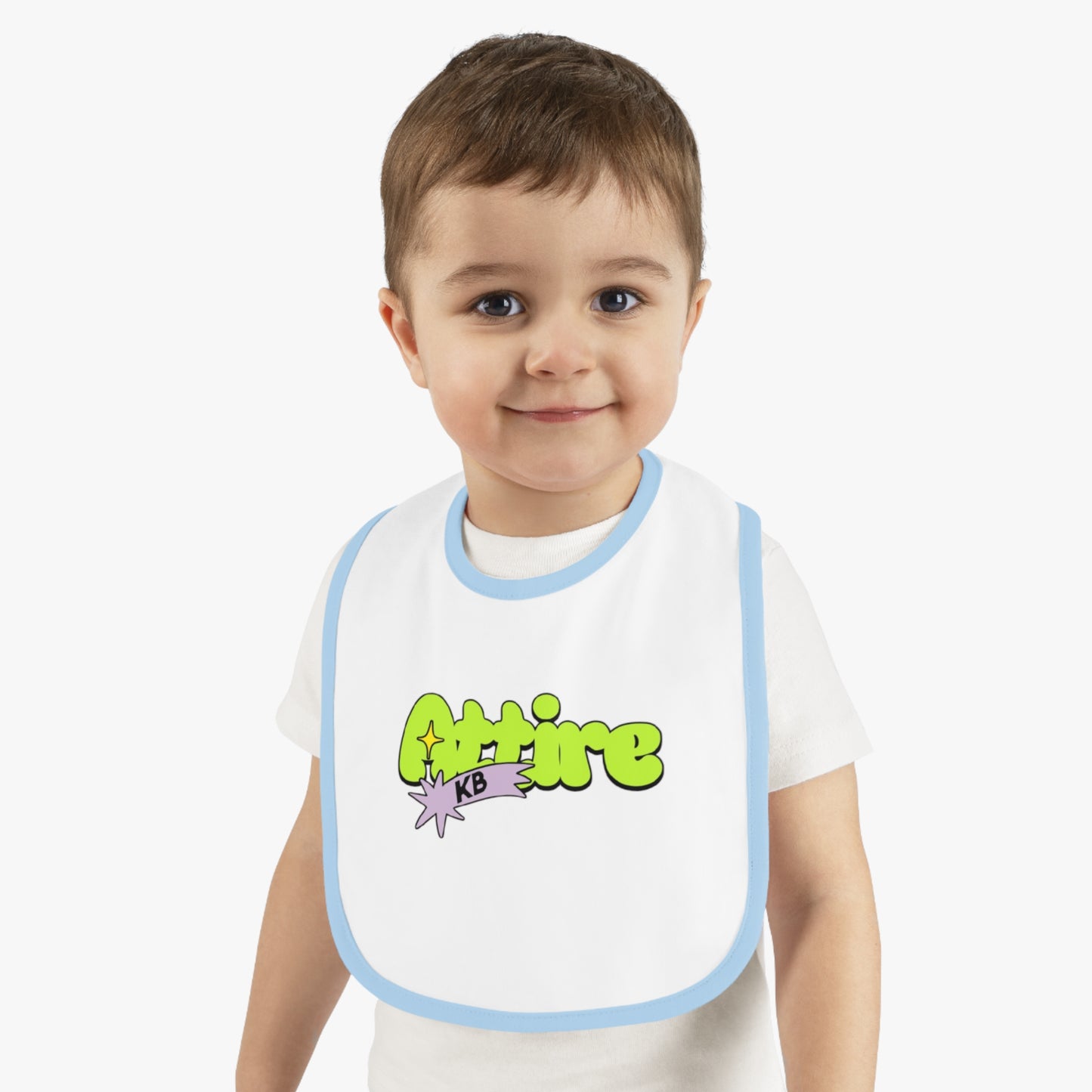 KB Attire Baby Bib with Fun Cartoon Design