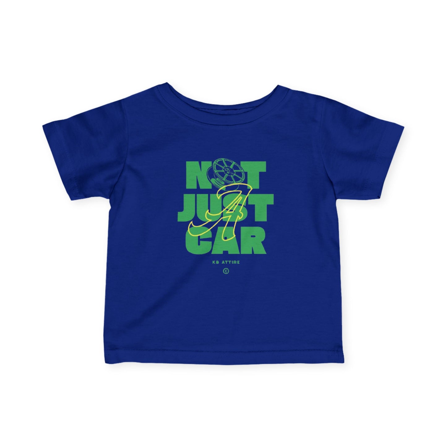 KB Attire Infant Tee 'Not Just Car' Graphic T-Shirt