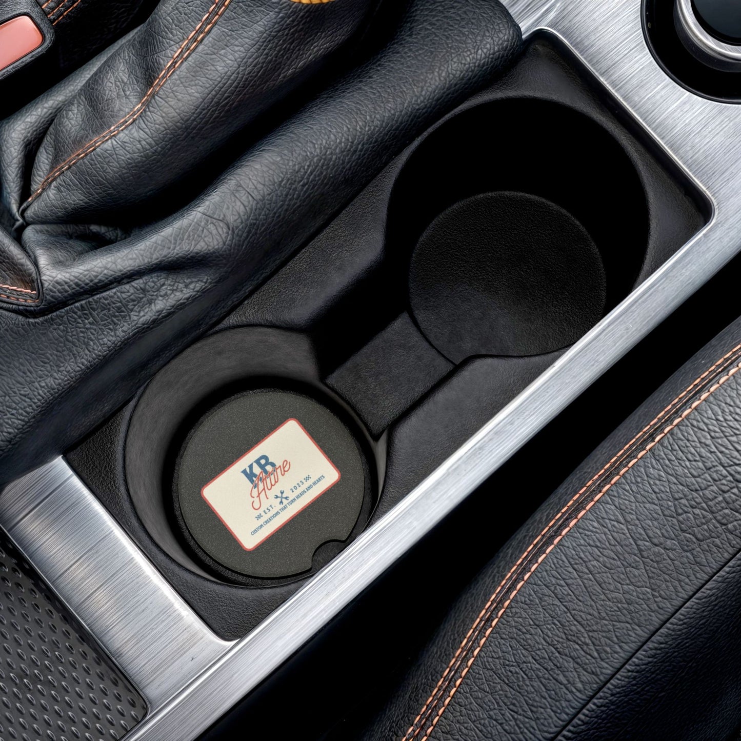 KB Attire "The Patch" Car Coaster