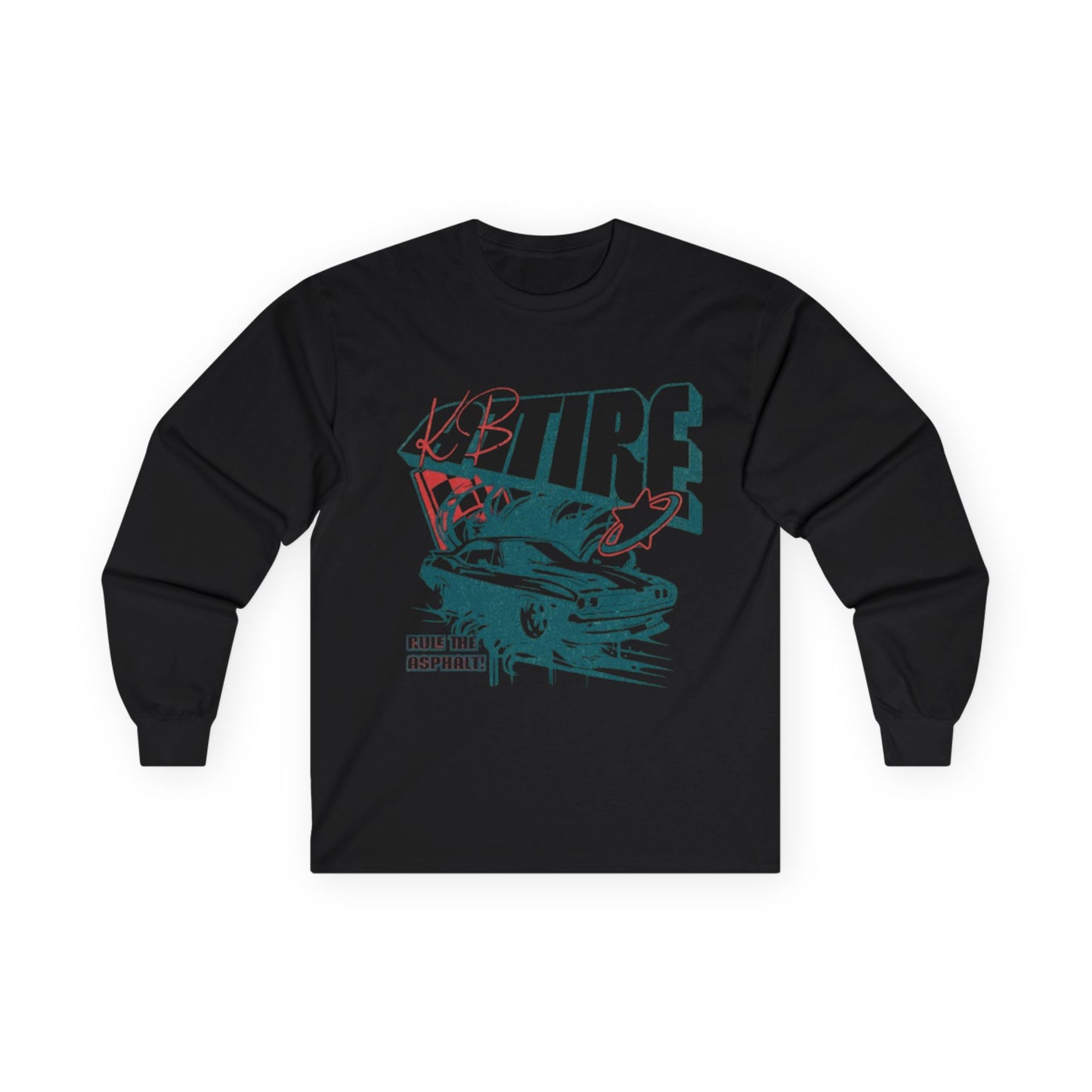 'Retro Car' Long Sleeve Tee