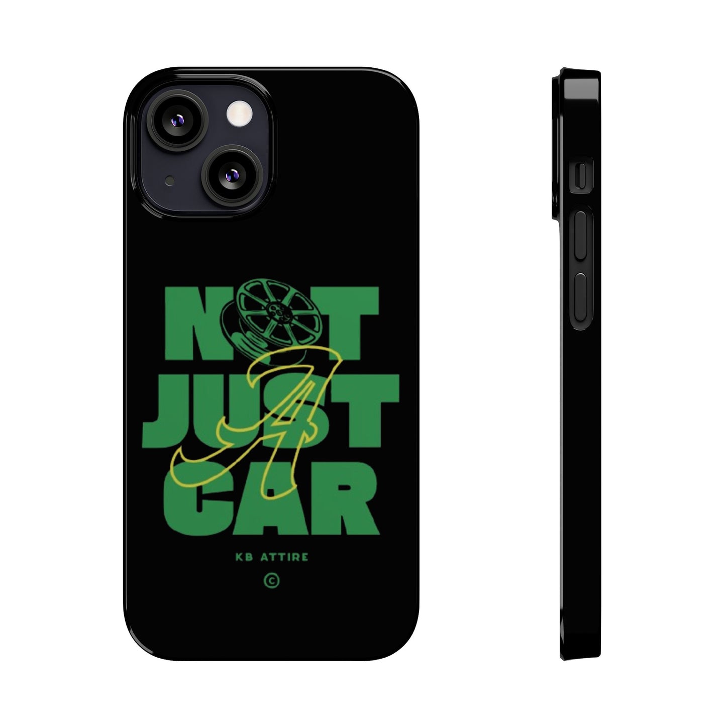 Not Just A Car Slim IPhone Cases (Black)