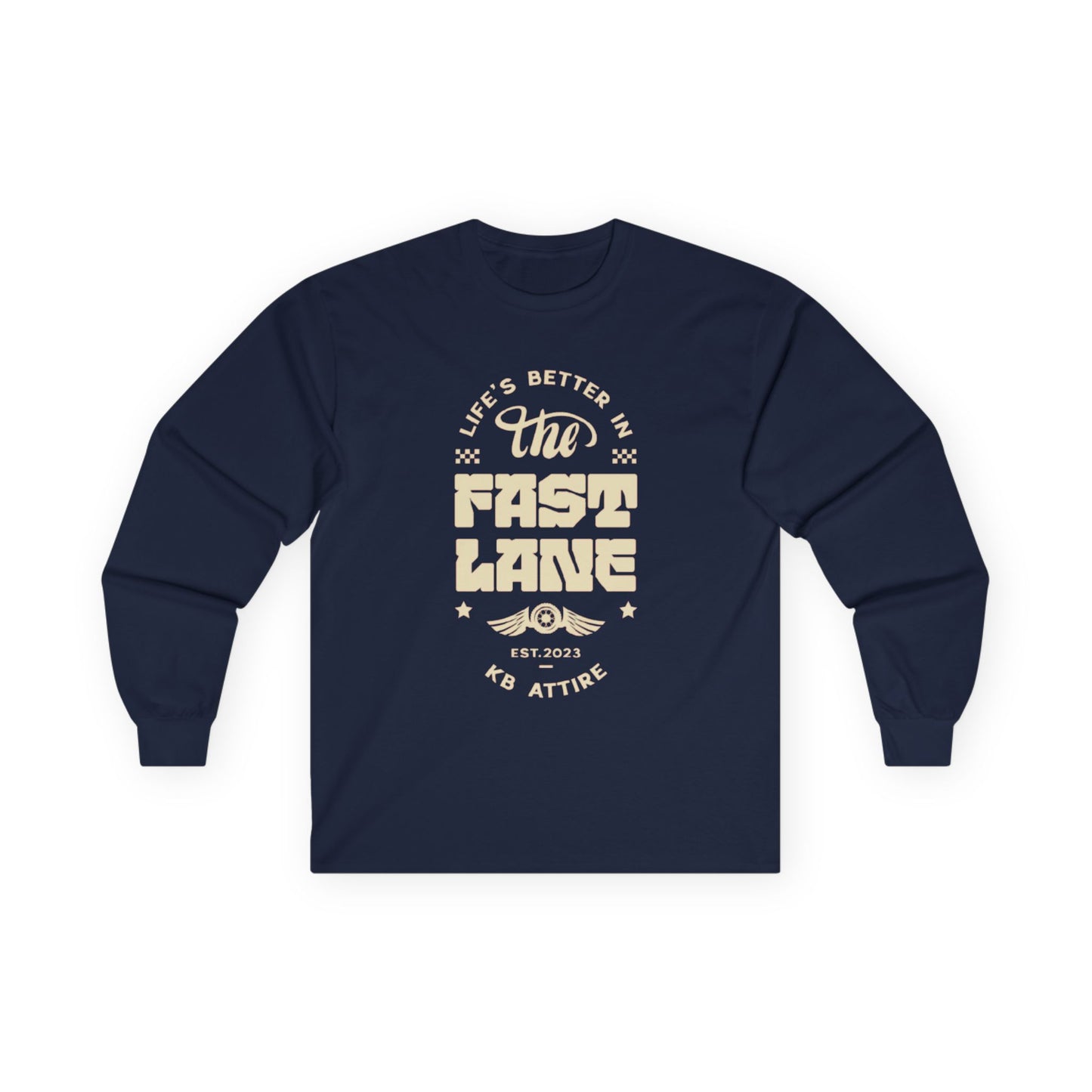 Unisex Long Sleeve 'Fast Lane' Tee
