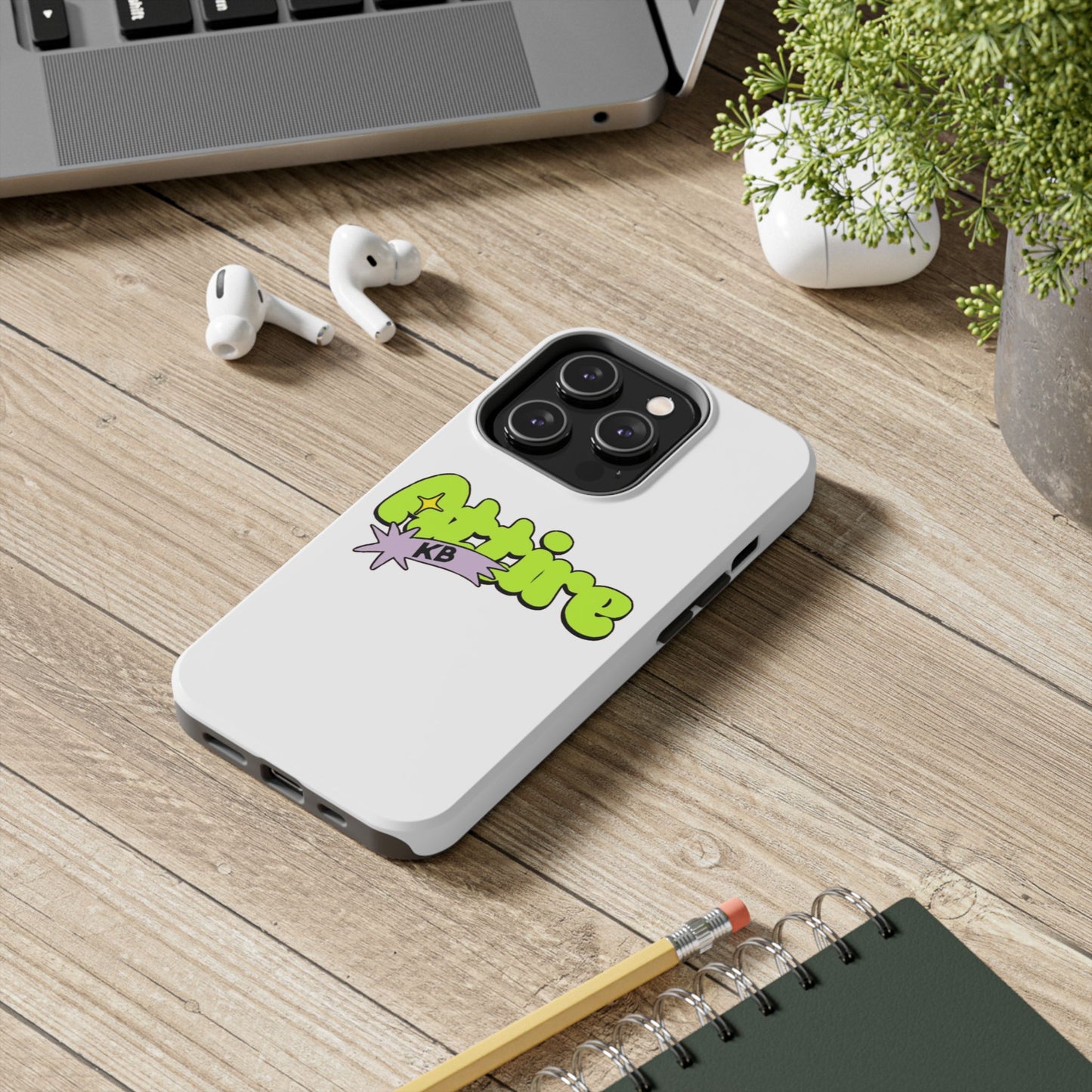 KB Attire Cartoon Phone Case (White)