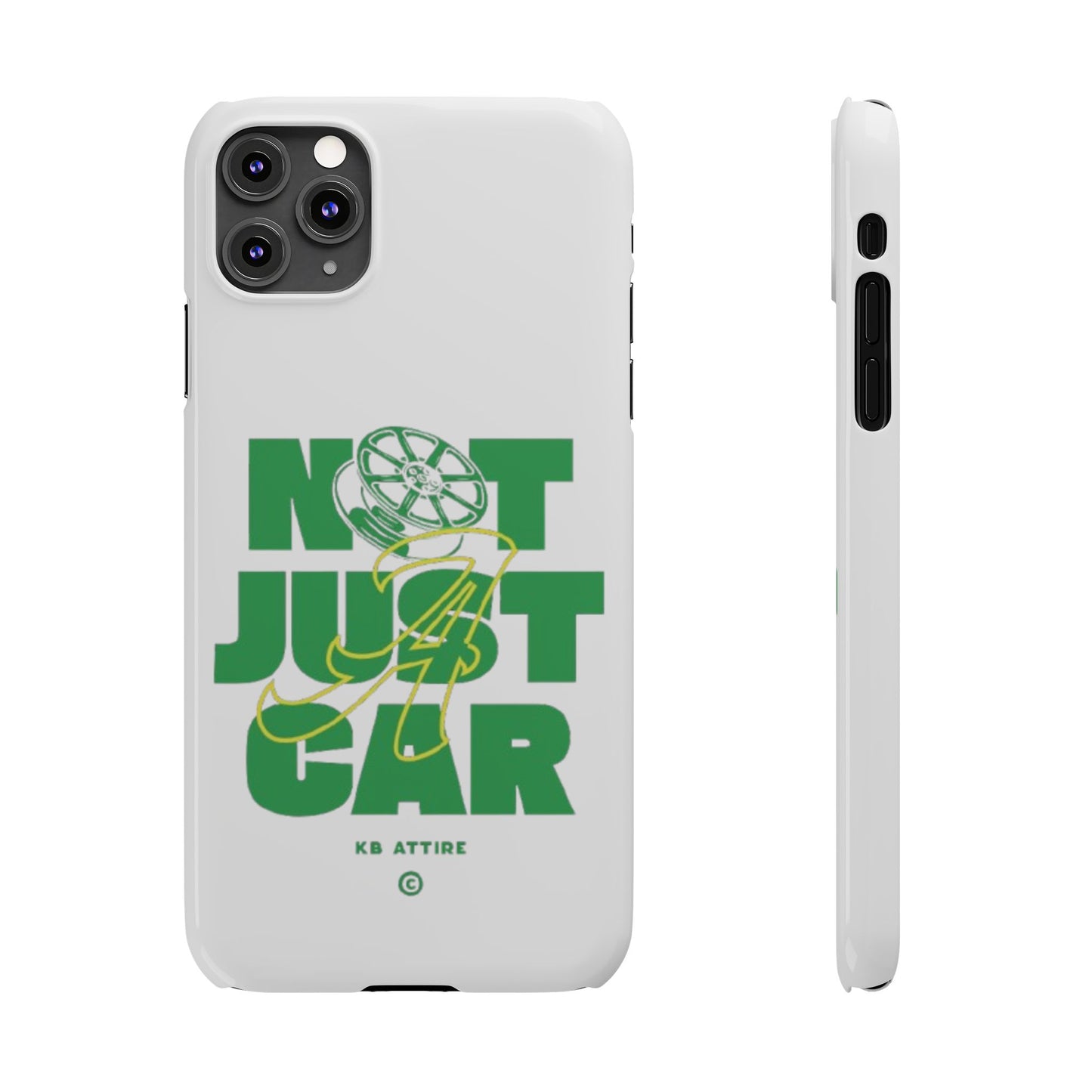 Not Just A Car Slim IPhone Cases (White)