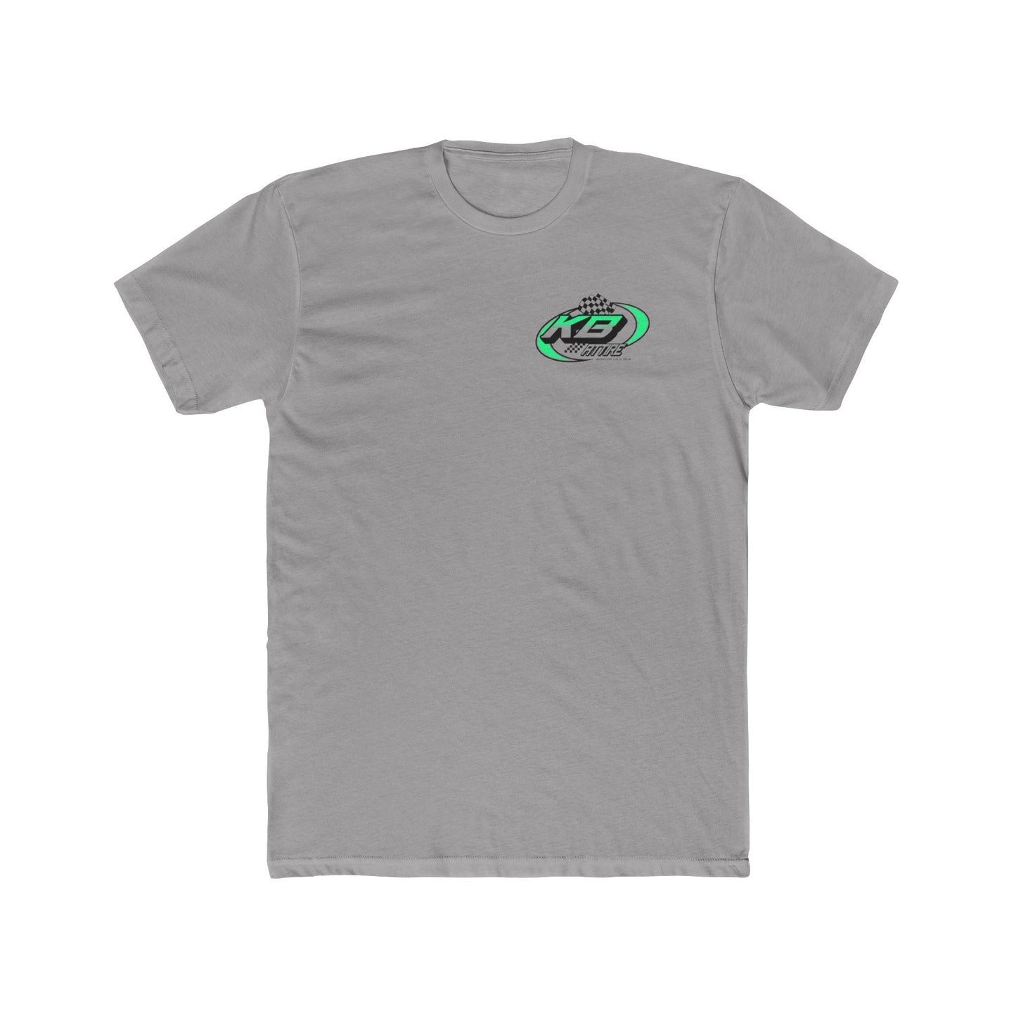 Racing Inspired Unisex Cotton Crew Tee - Checkered Flag Design