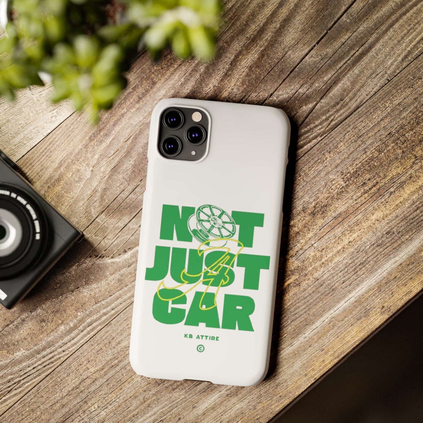 Not Just A Car Slim IPhone Cases (White)