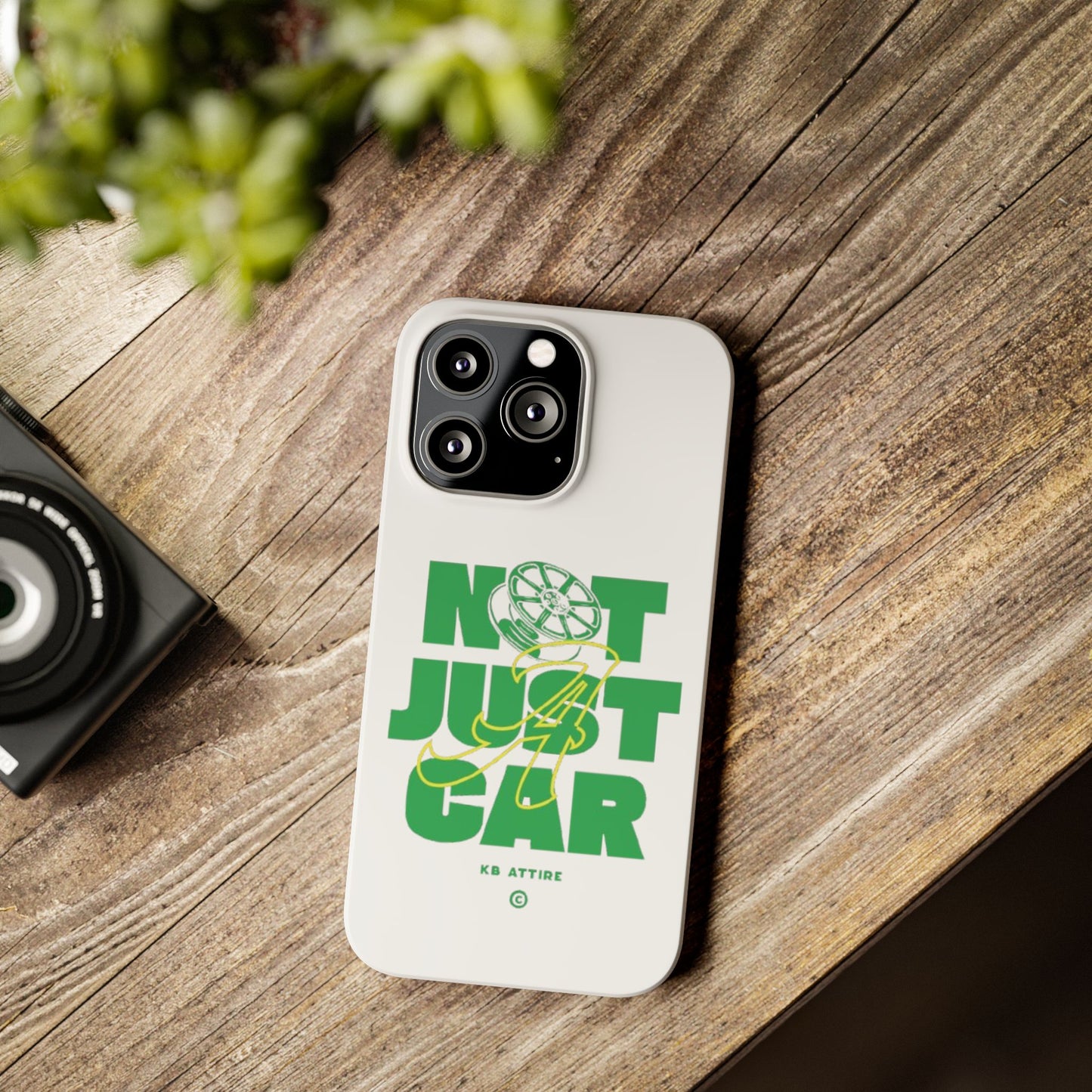 Not Just A Car Slim IPhone Cases (White)