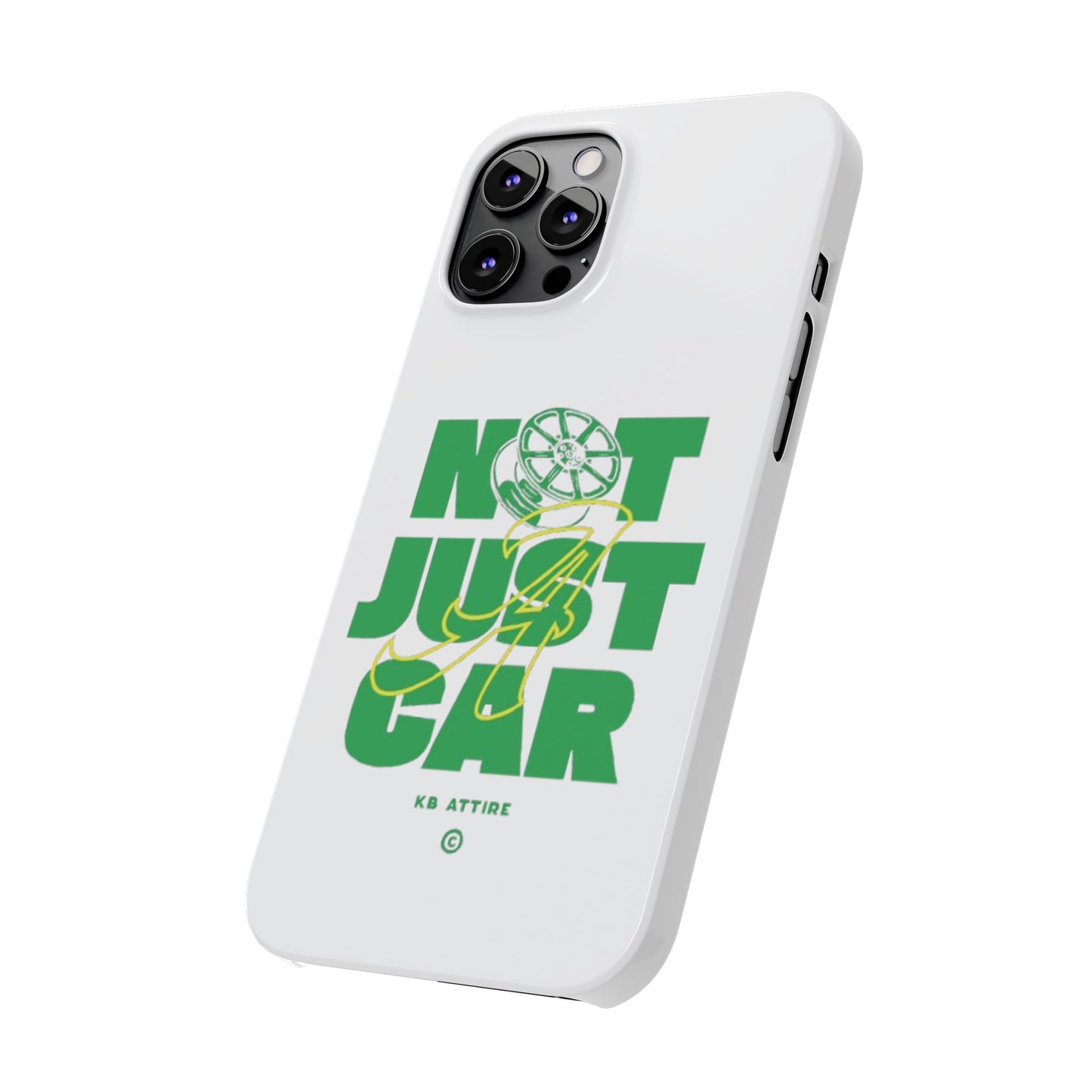 Not Just A Car Slim IPhone Cases (White)