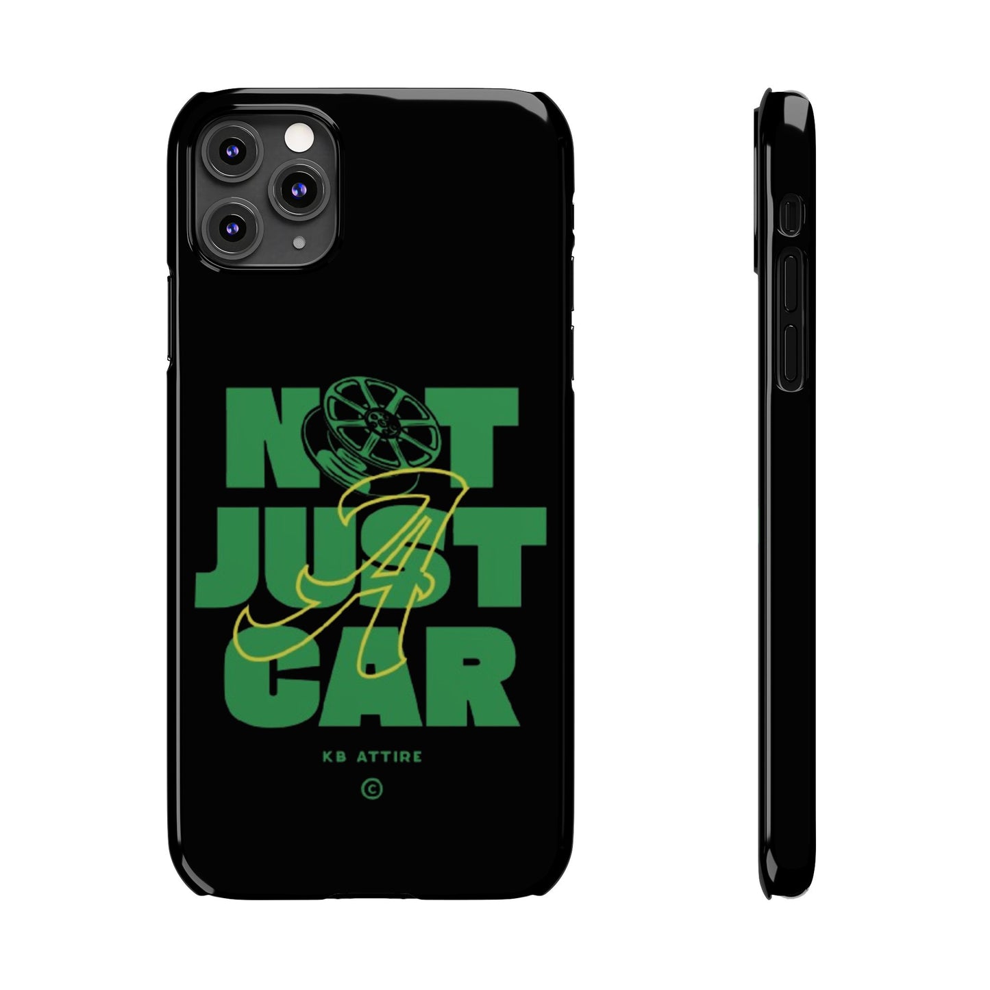 Not Just A Car Slim IPhone Cases (Black)