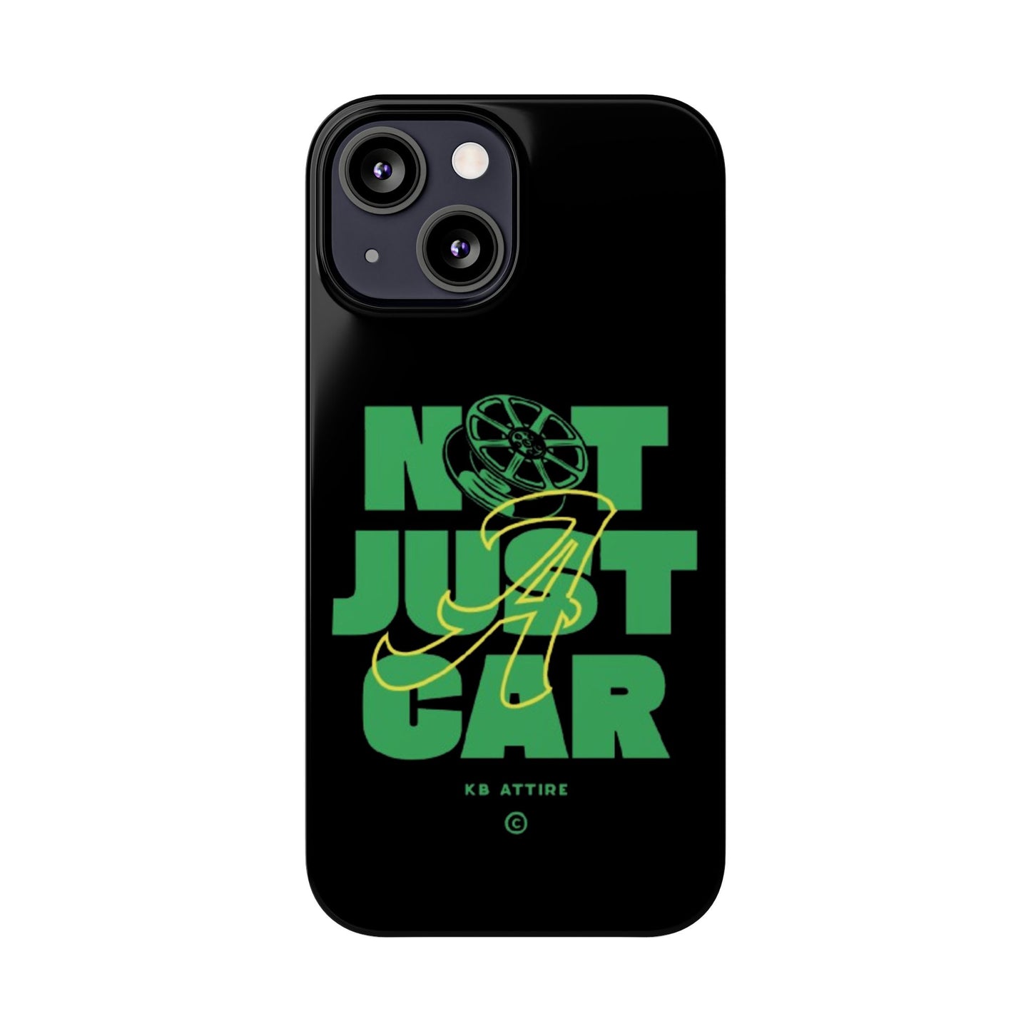 Not Just A Car Slim IPhone Cases (Black)