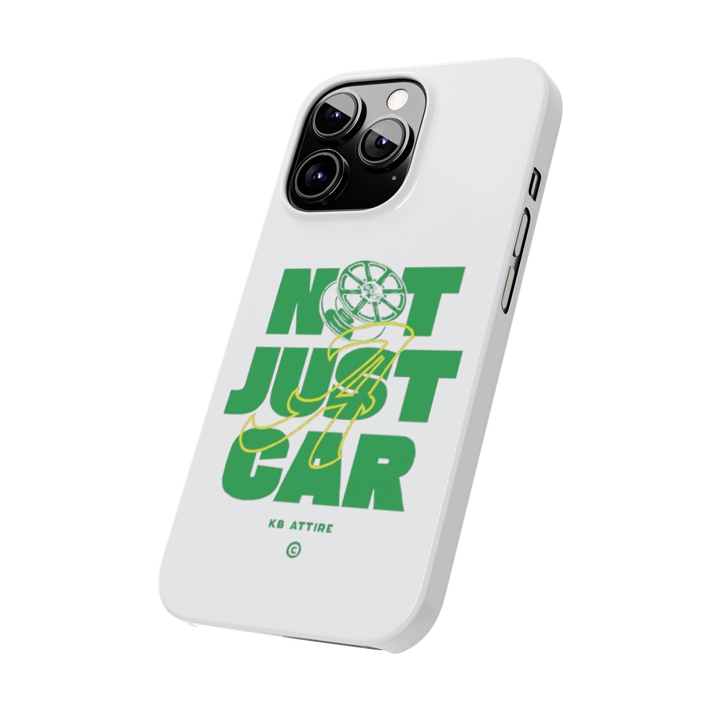 Not Just A Car Slim IPhone Cases (White)