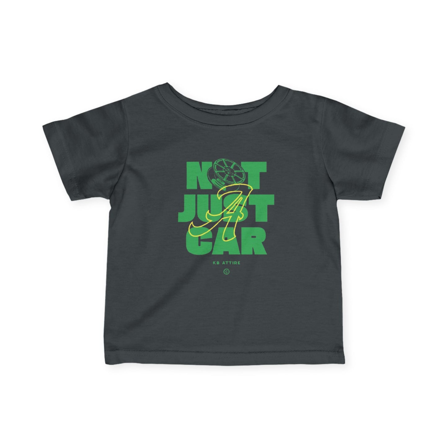 KB Attire Infant Tee 'Not Just Car' Graphic T-Shirt