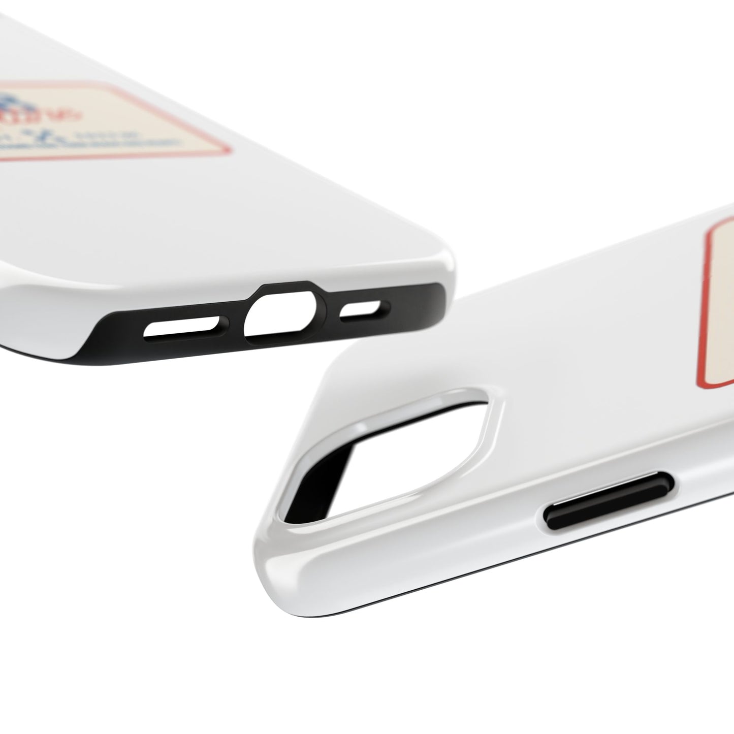 KB Attire 'The Patch' Phone Case (White)