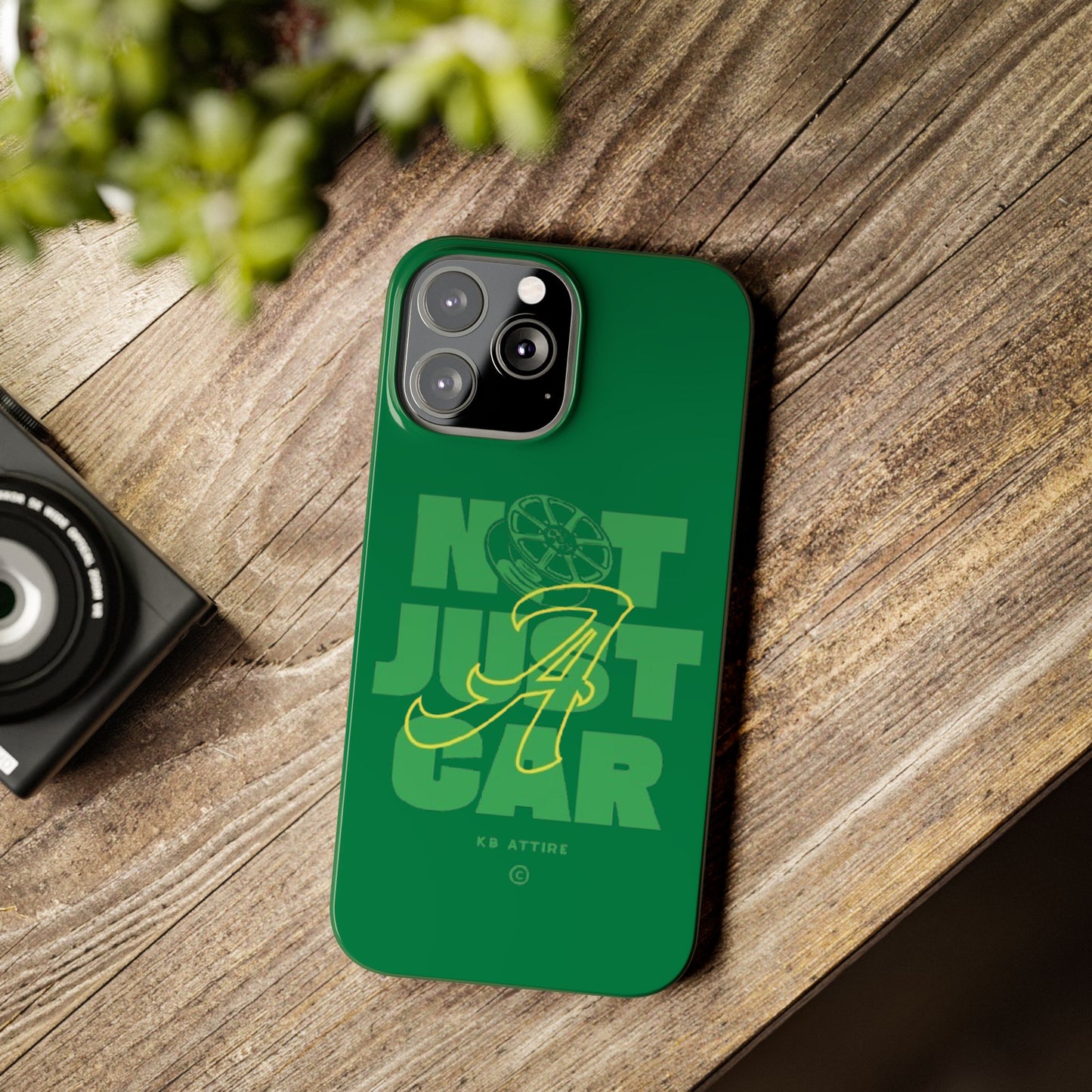 Not Just A Car Slim IPhone Cases (Green)