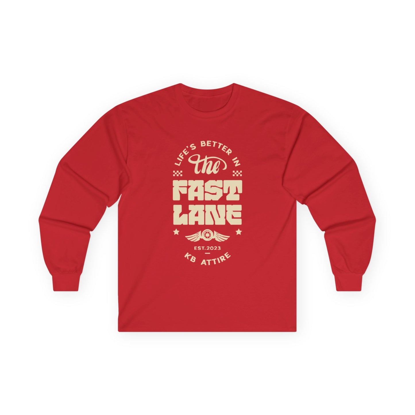 Unisex Long Sleeve 'Fast Lane' Tee