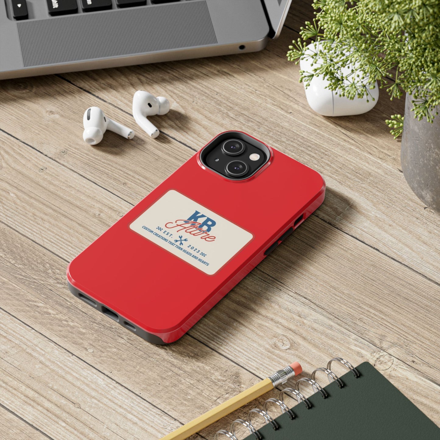 KB Attire 'The Patch' Phone Case (Red)