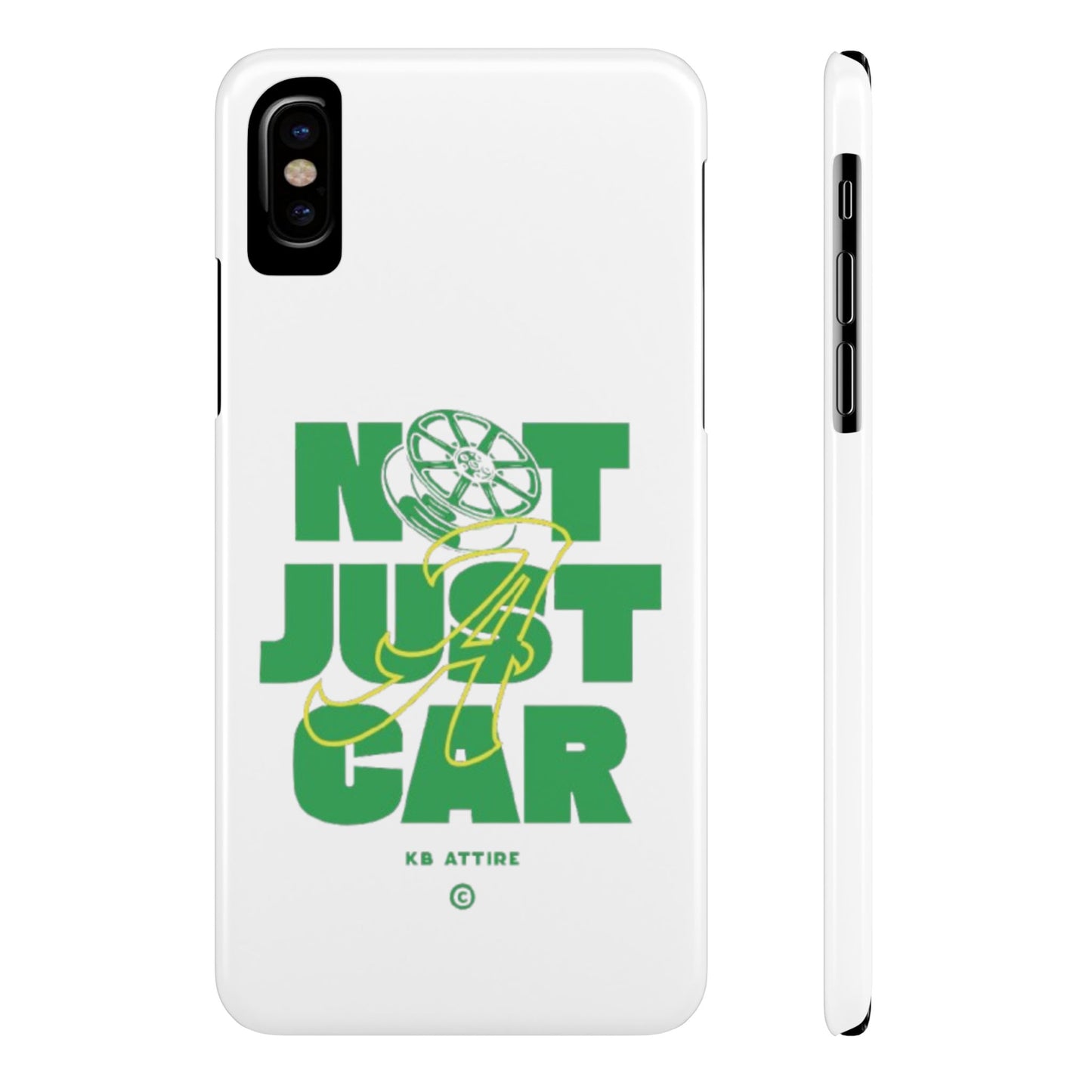 Not Just A Car Slim IPhone Cases (White)