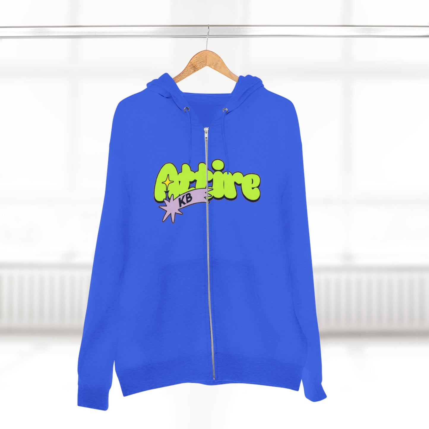 KB Attire Cartoon Unisex Zip Hoodie