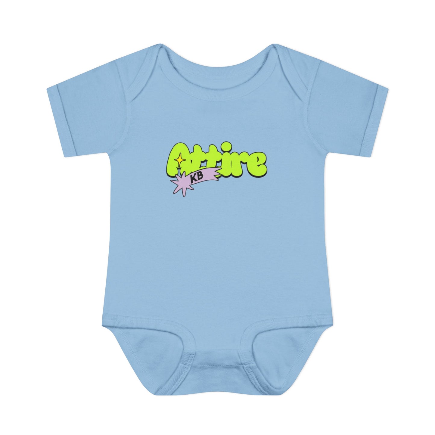 KB Attire Infant Bodysuit with "Cartoon" Logo