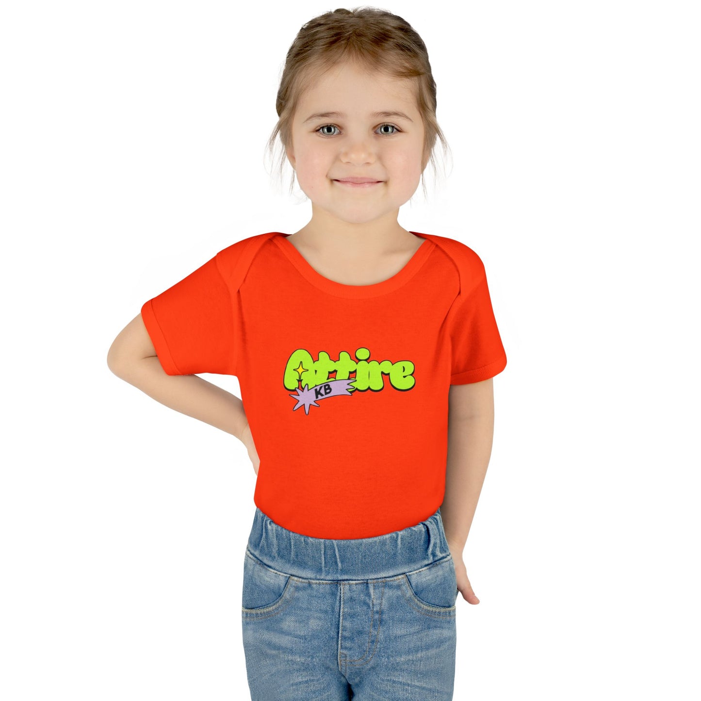 KB Attire Infant Bodysuit with "Cartoon" Logo