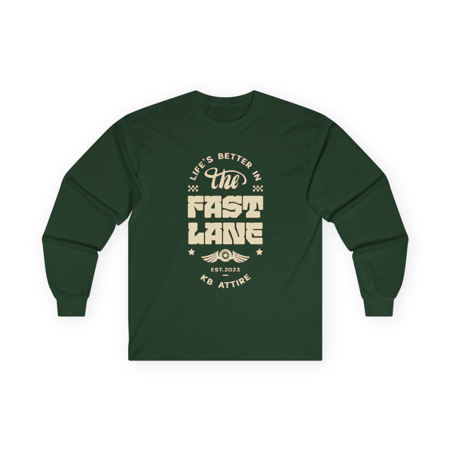 Unisex Long Sleeve 'Fast Lane' Tee