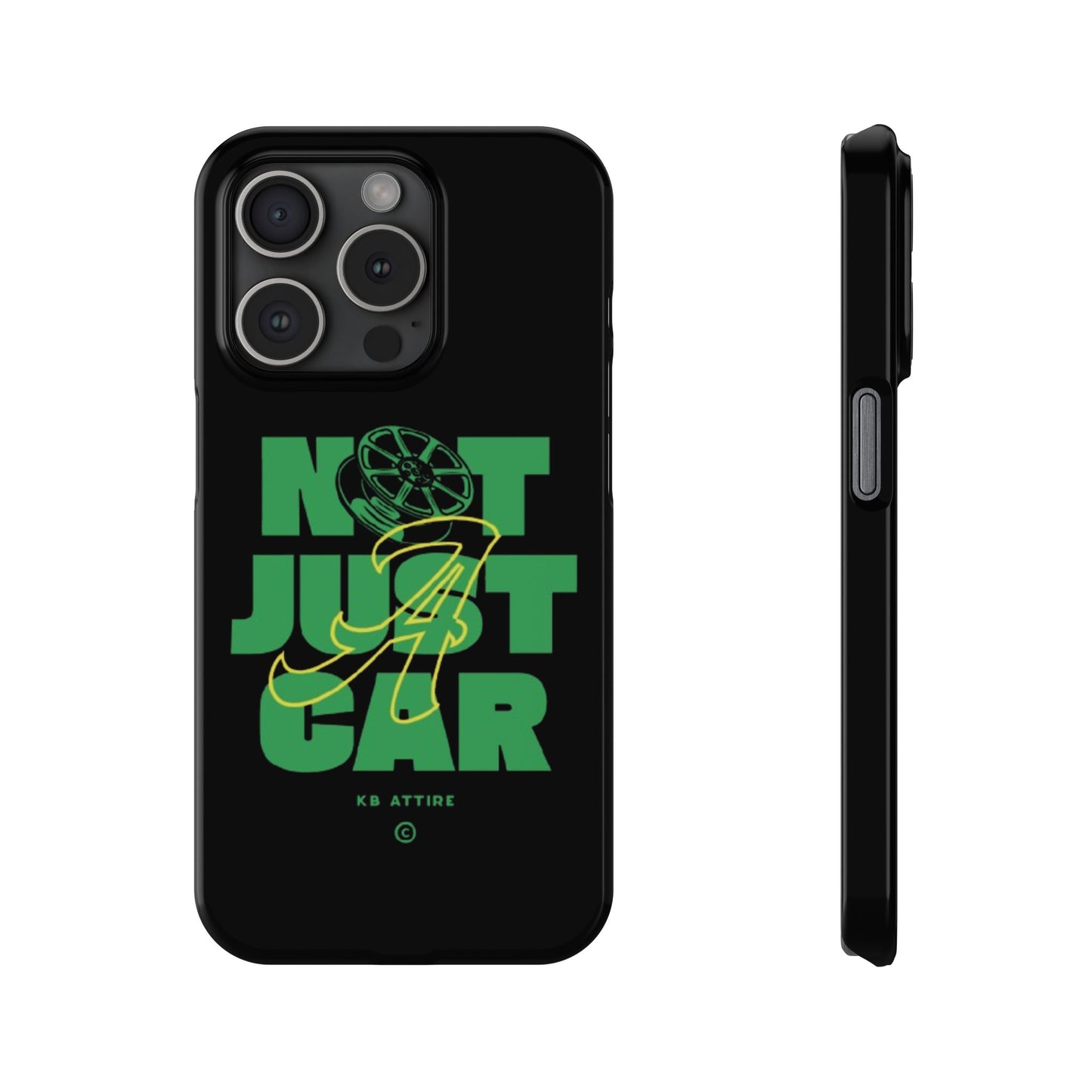 Not Just A Car Slim IPhone Cases (Black)