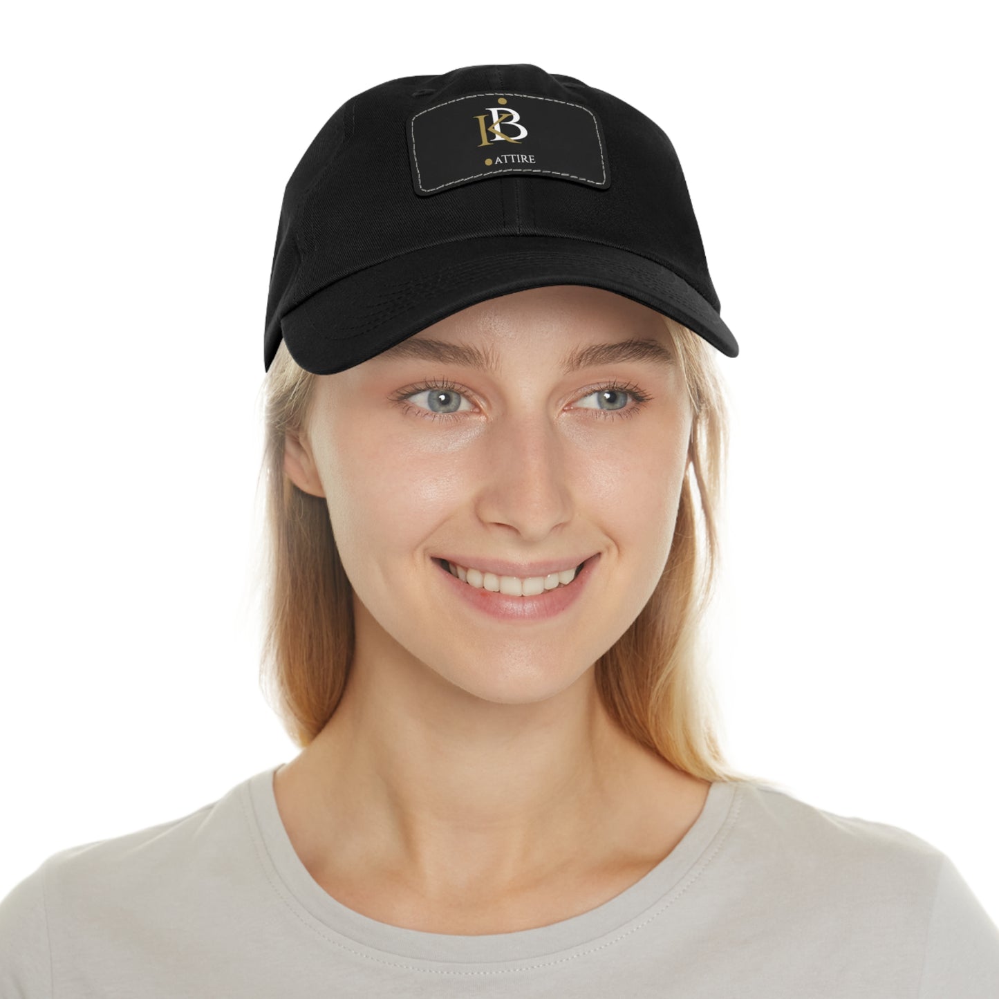 Custom KB Attire Dad Hat with Leather Patch (Rectangle)