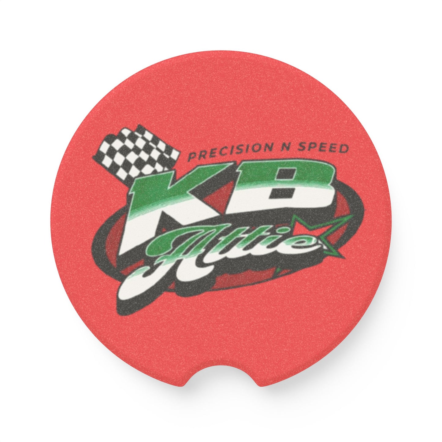 KB Attire Soapstone Car Coaster (Red)