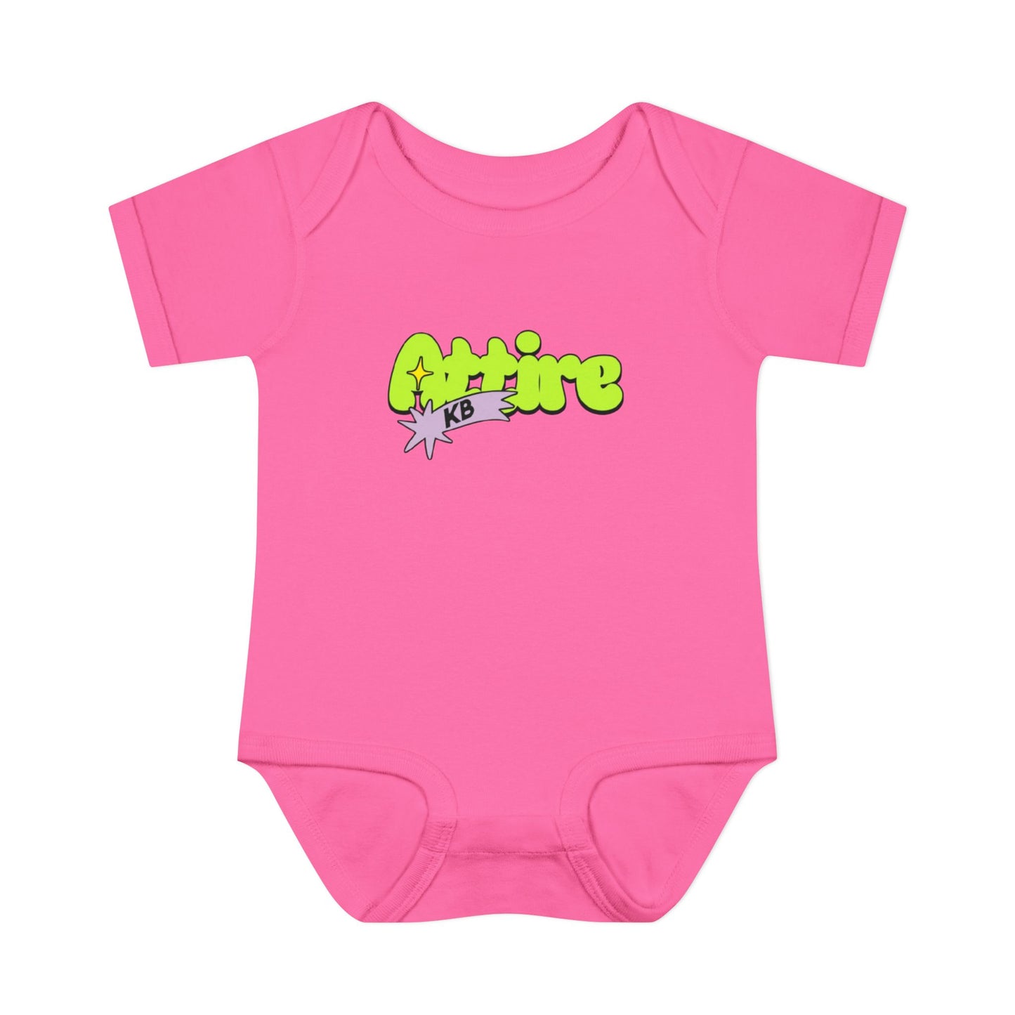 KB Attire Infant Bodysuit with "Cartoon" Logo