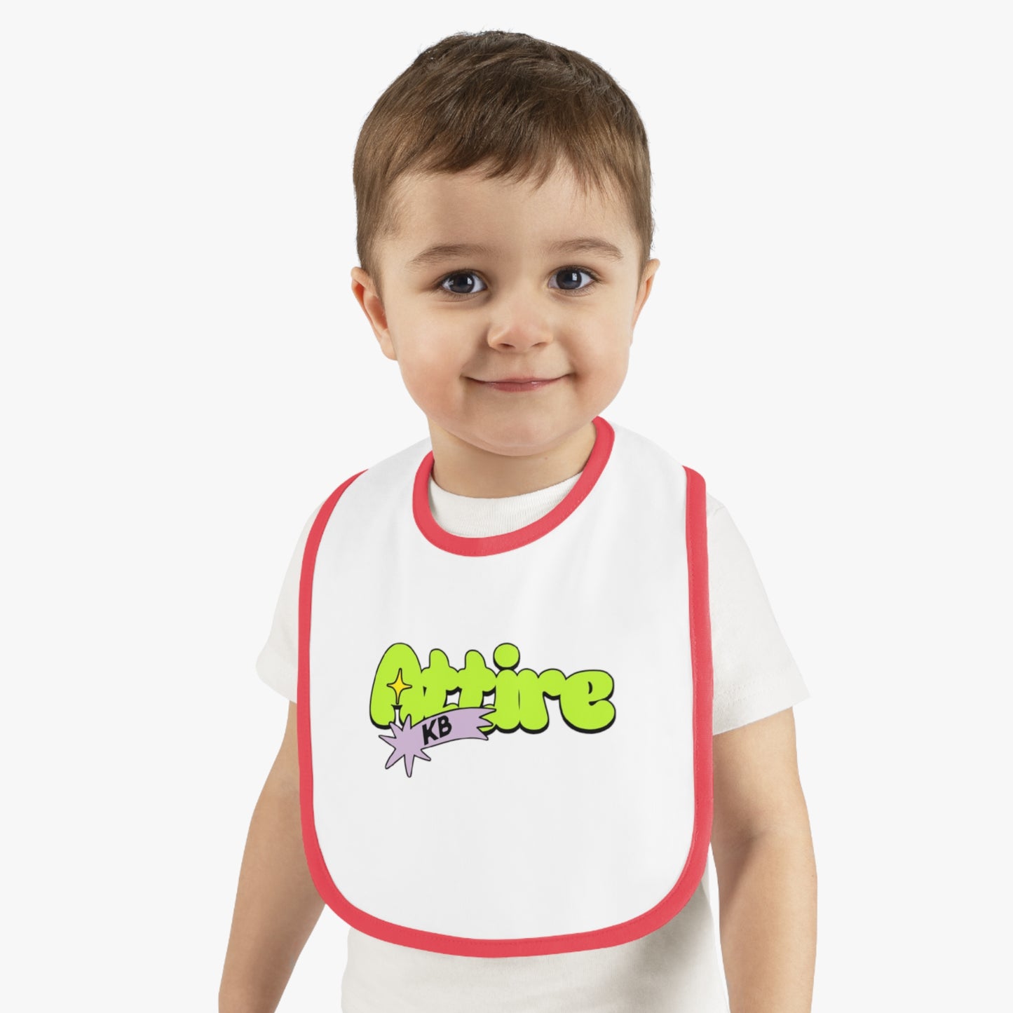 KB Attire Baby Bib with Fun Cartoon Design