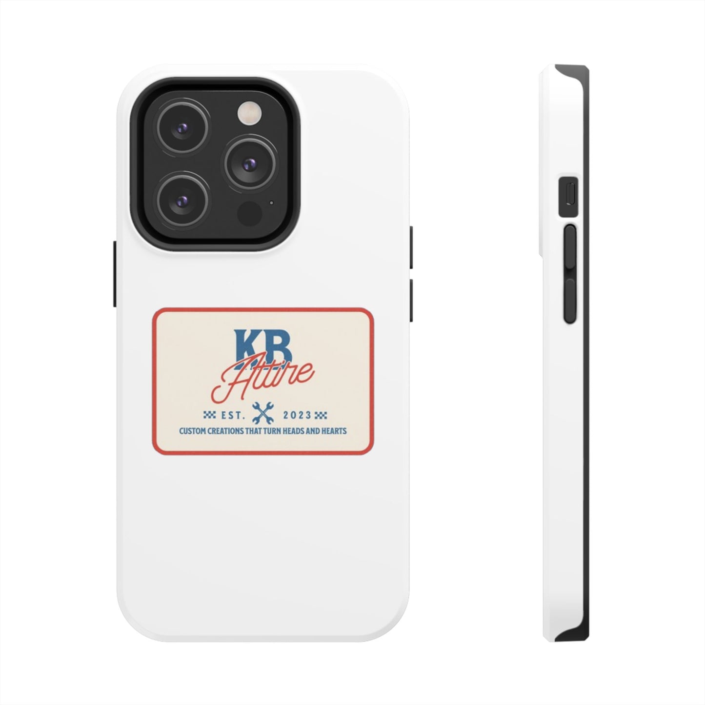 KB Attire 'The Patch' Phone Case (White)