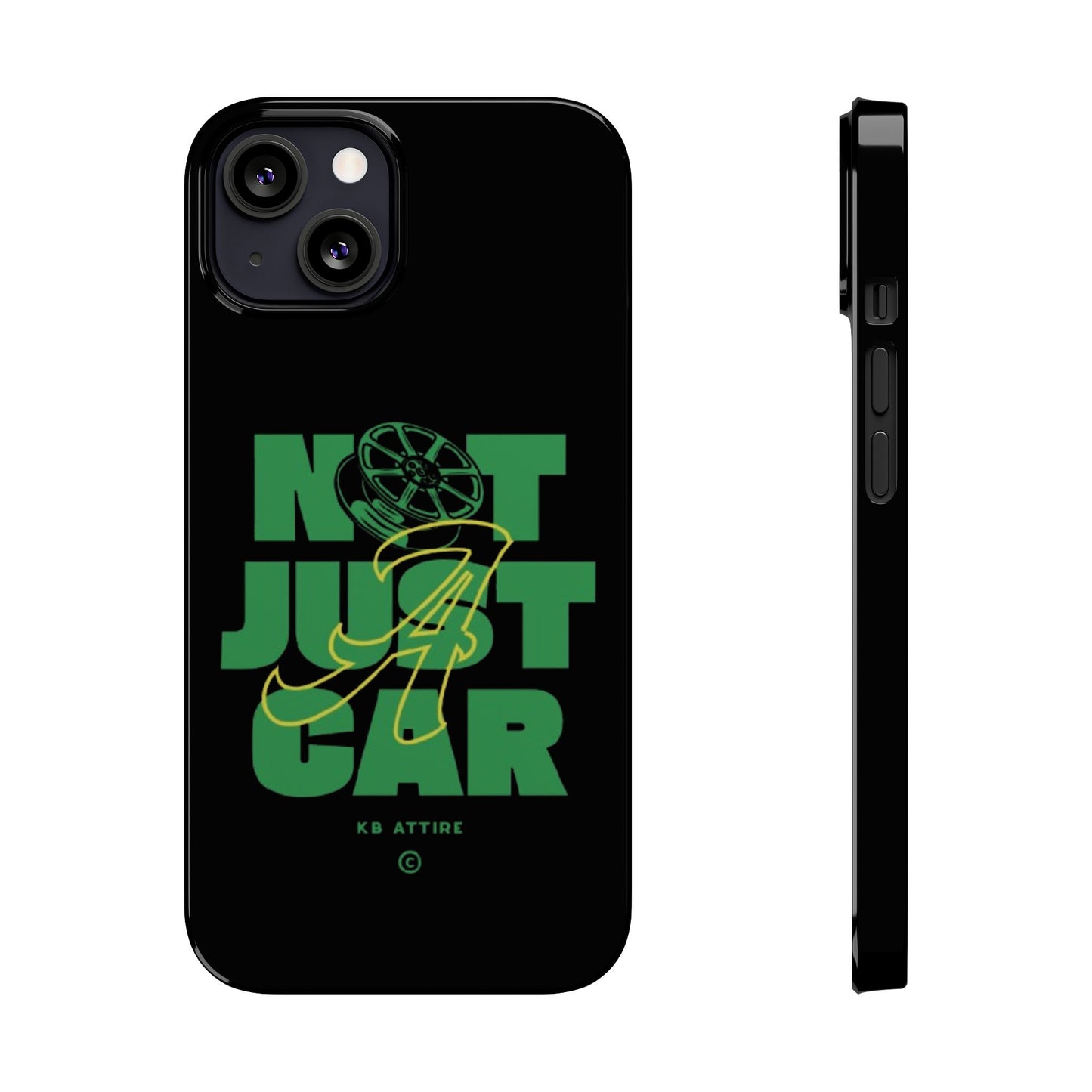 Not Just A Car Slim IPhone Cases (Black)