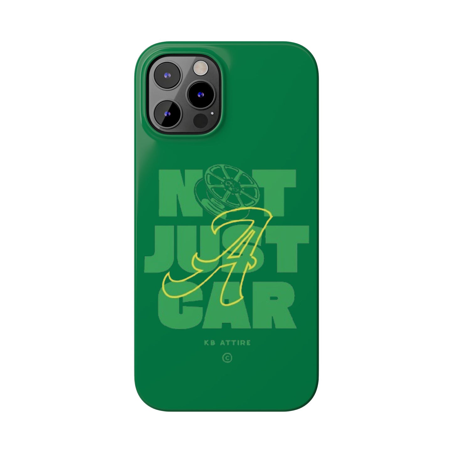 Not Just A Car Slim IPhone Cases (Green)
