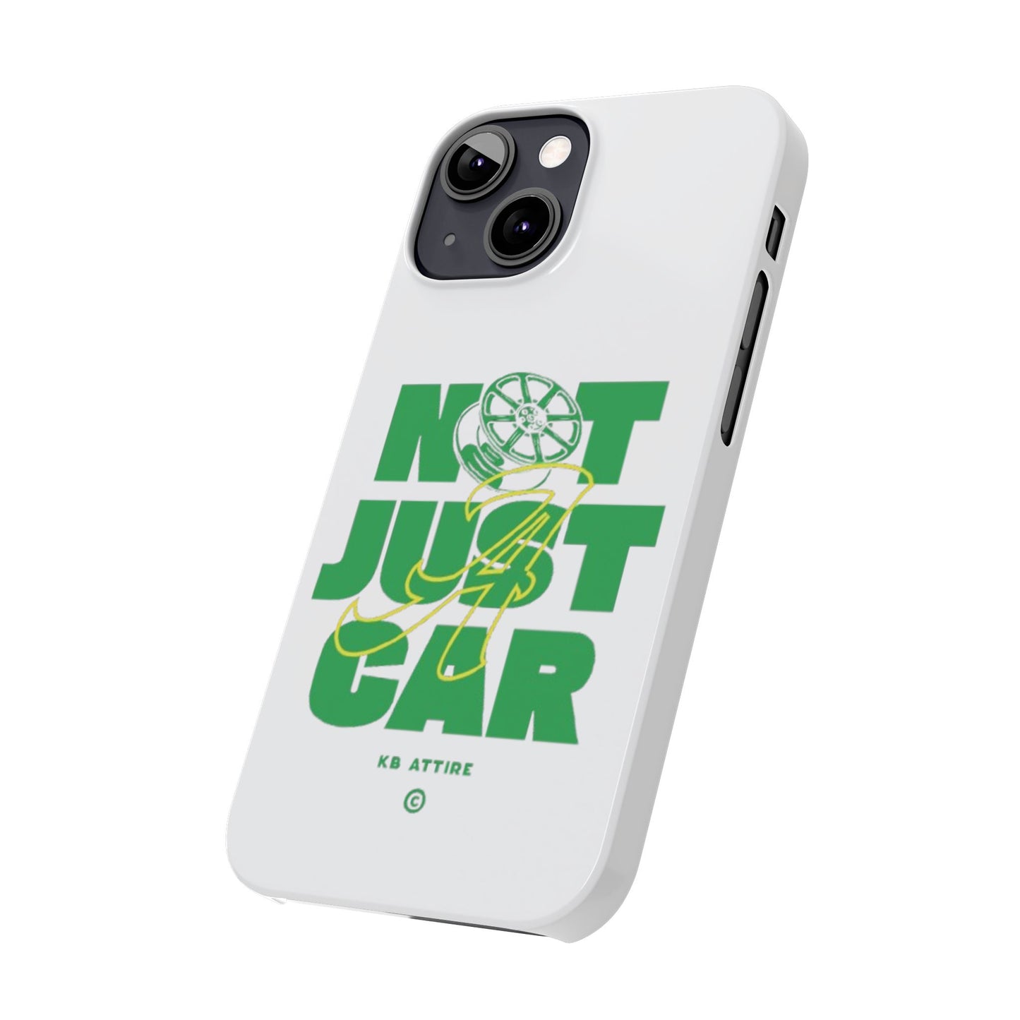 Not Just A Car Slim IPhone Cases (White)