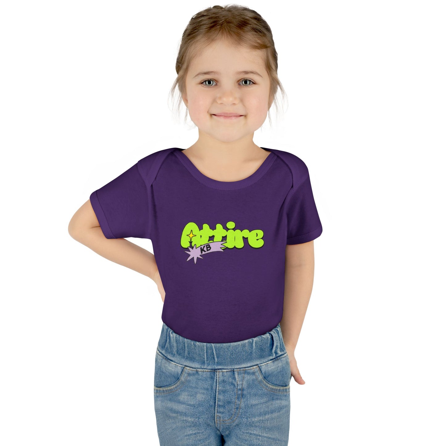 KB Attire Infant Bodysuit with "Cartoon" Logo