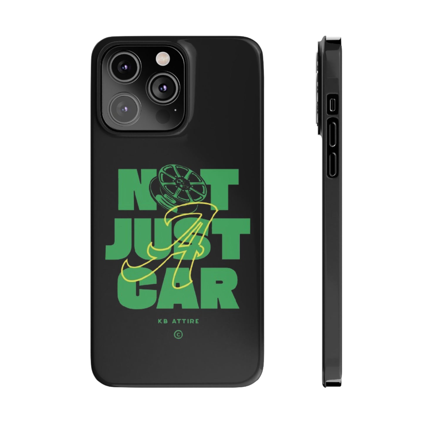 Not Just A Car Slim IPhone Cases (Black)