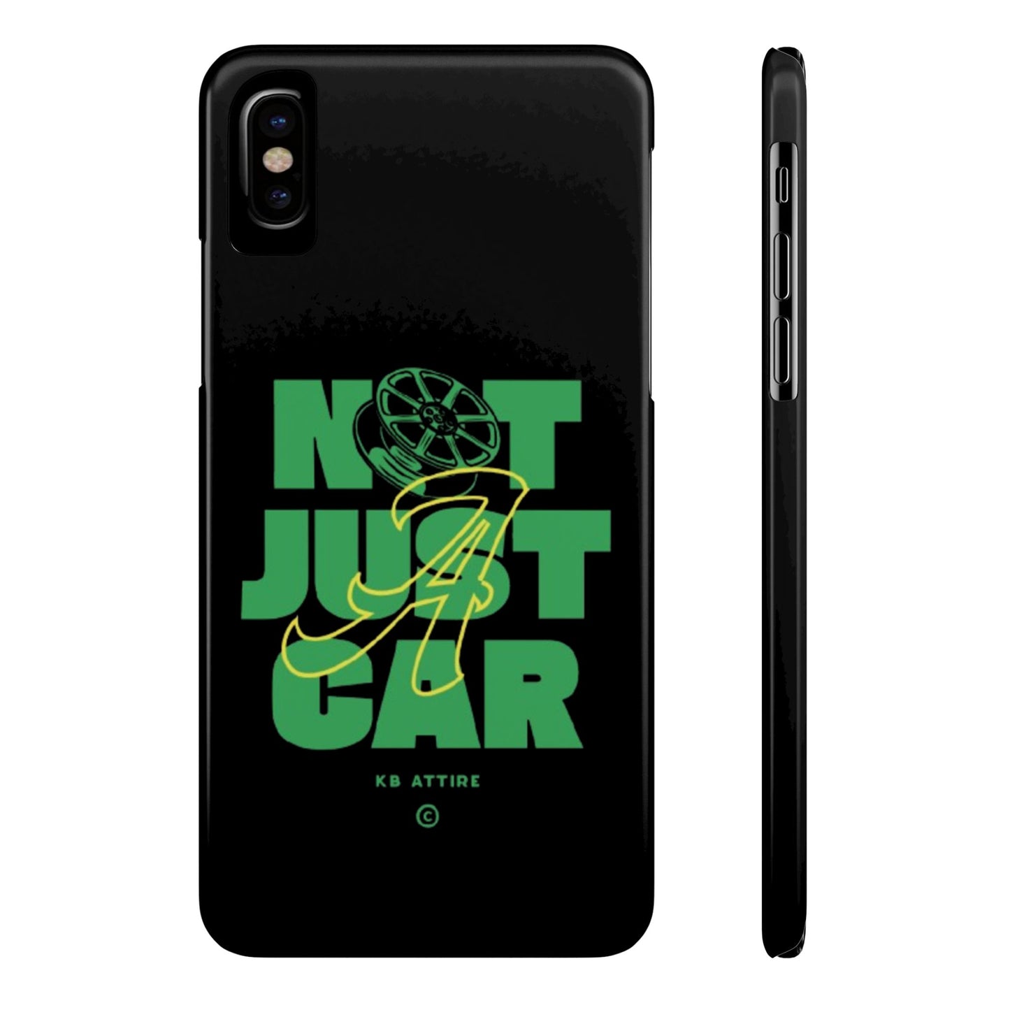 Not Just A Car Slim IPhone Cases (Black)