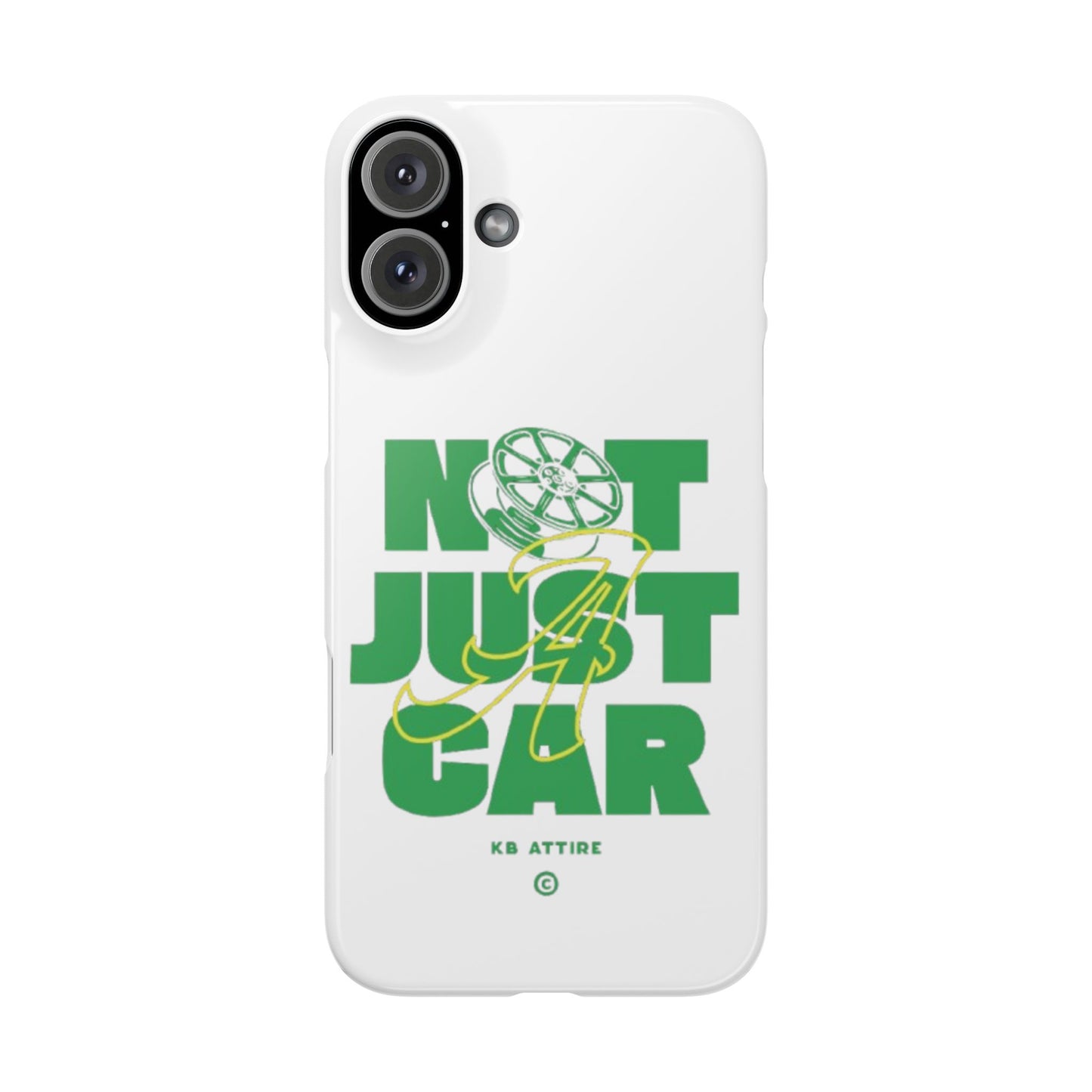 Not Just A Car Slim IPhone Cases (White)