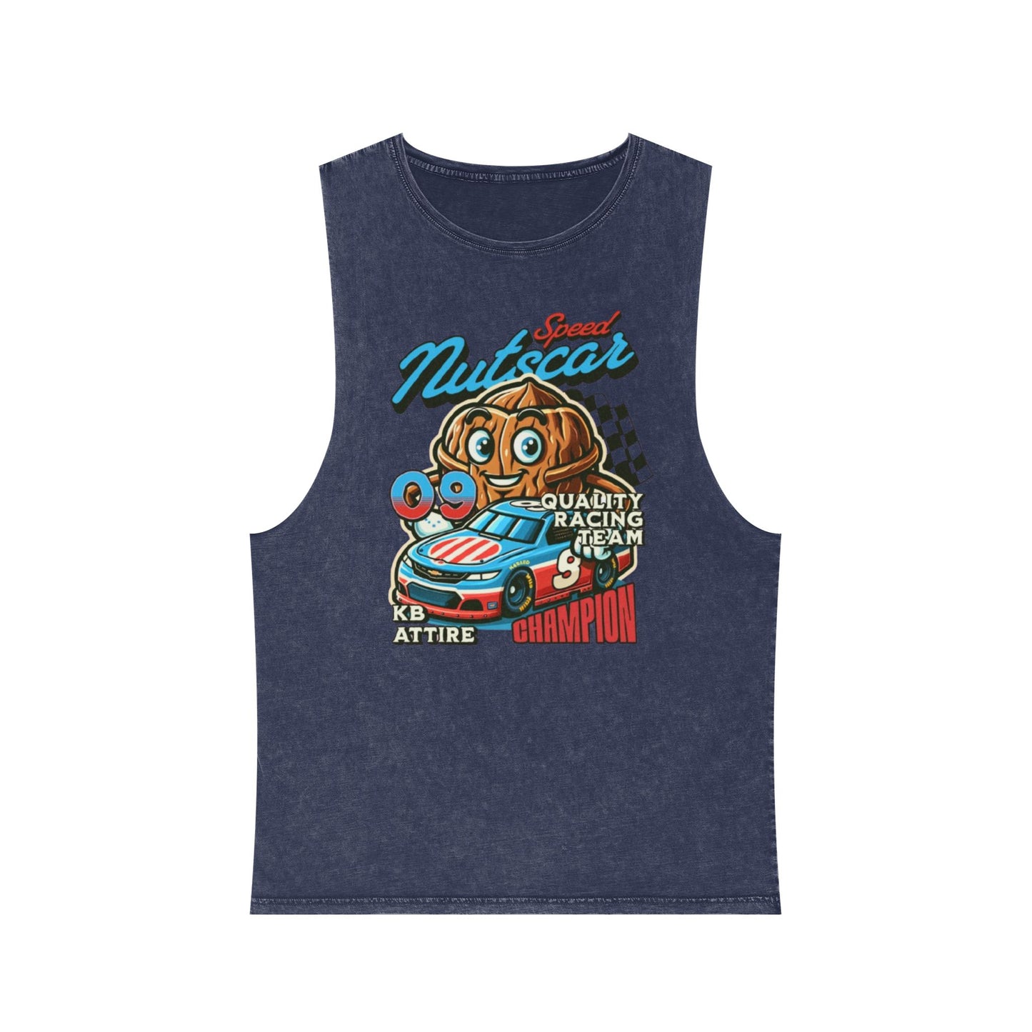 Vintage 'Nutscar Racing' Unisex Stonewash Tank Top