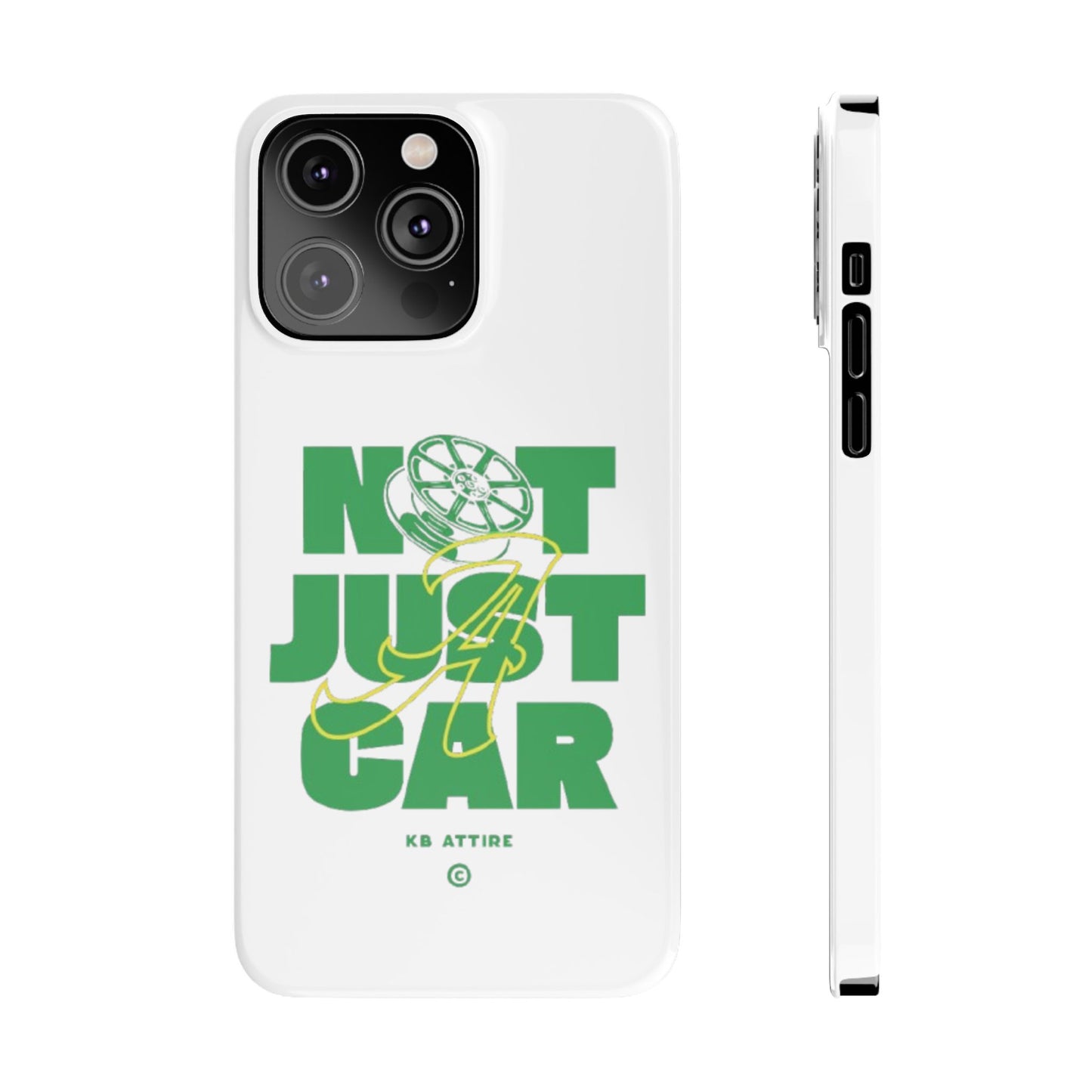 Not Just A Car Slim IPhone Cases (White)