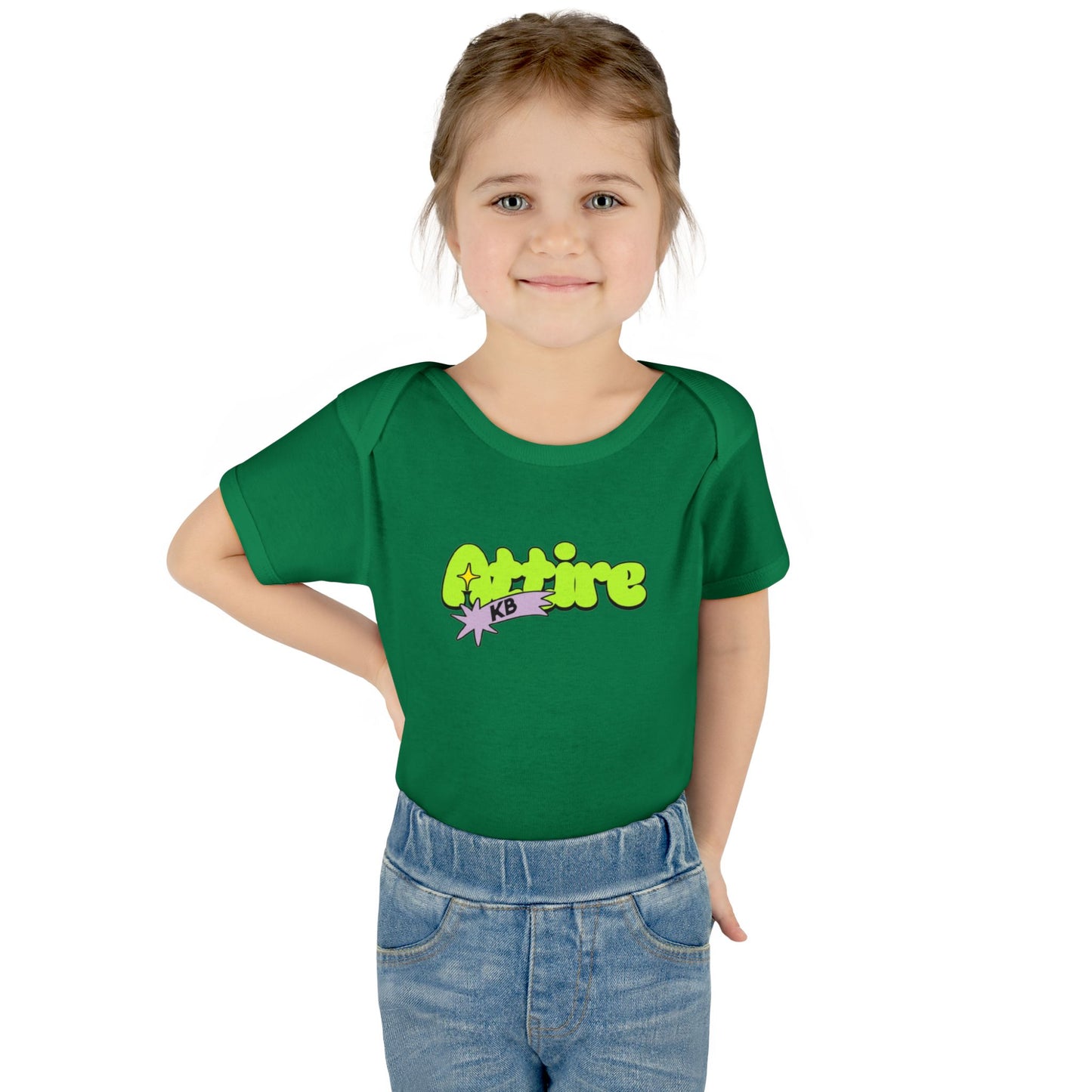 KB Attire Infant Bodysuit with "Cartoon" Logo