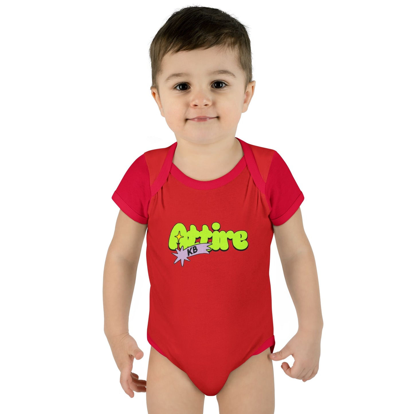 KB Attire Infant Bodysuit with "Cartoon" Logo