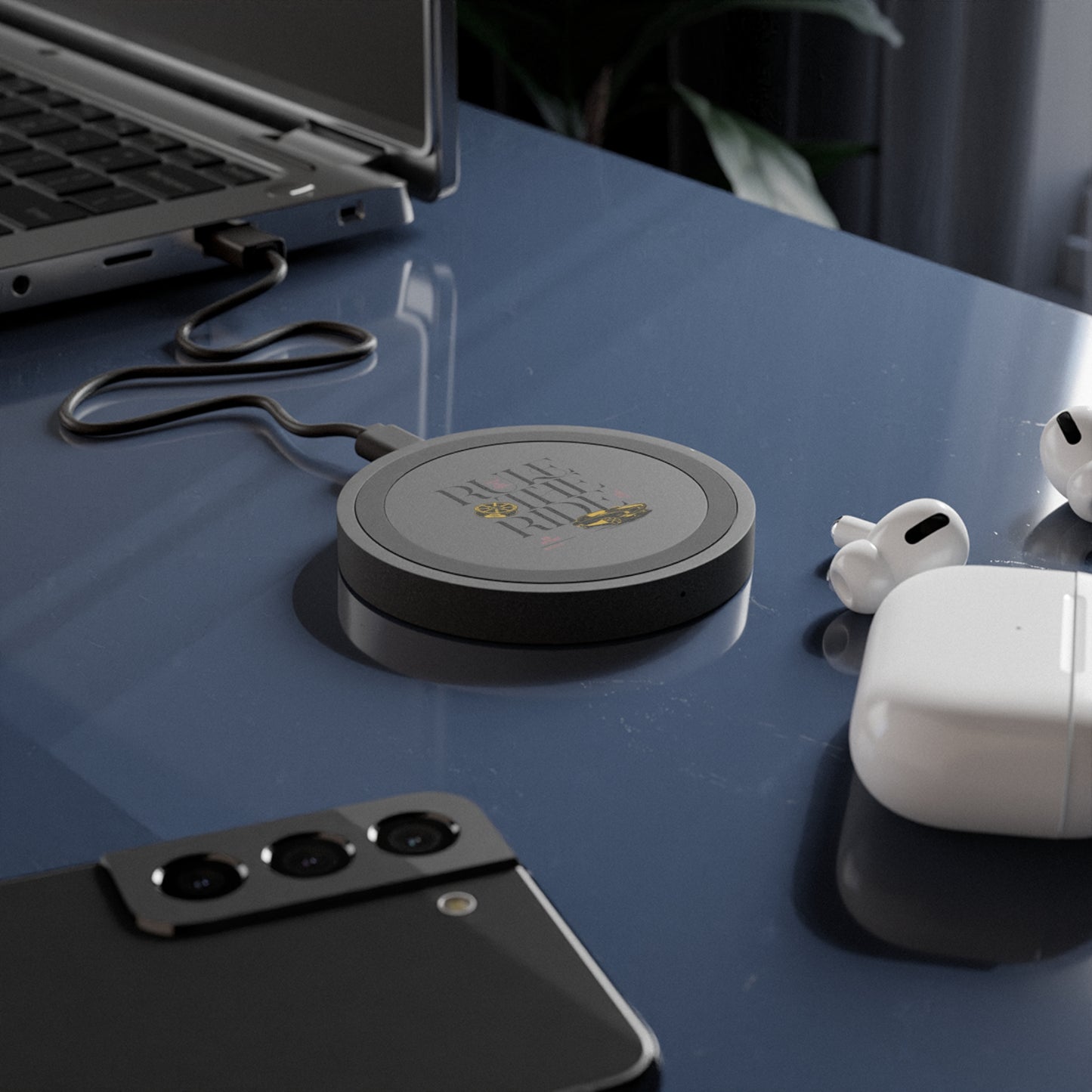 KB Attire "Rule The Ride" Wireless Charging Pad